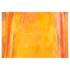 Machja Ruperto, gouache sur carton, « Yellow Mountain », fin du 20e siècle