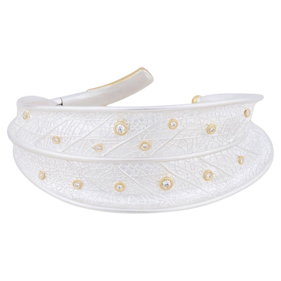 "Machka Park" Cuff Bracelet: An Exquisite Blend of Gold & Silver by Lika Behar
