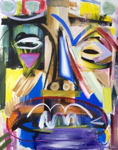 portrait- between dream and archetype, Painting, Acrylic on Canvas