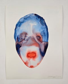 Head 03 - Contemporary Figurative Ink Painting, New Expressionism