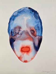 Head 03 - Contemporary Figurative Ink Painting, New Expressionism