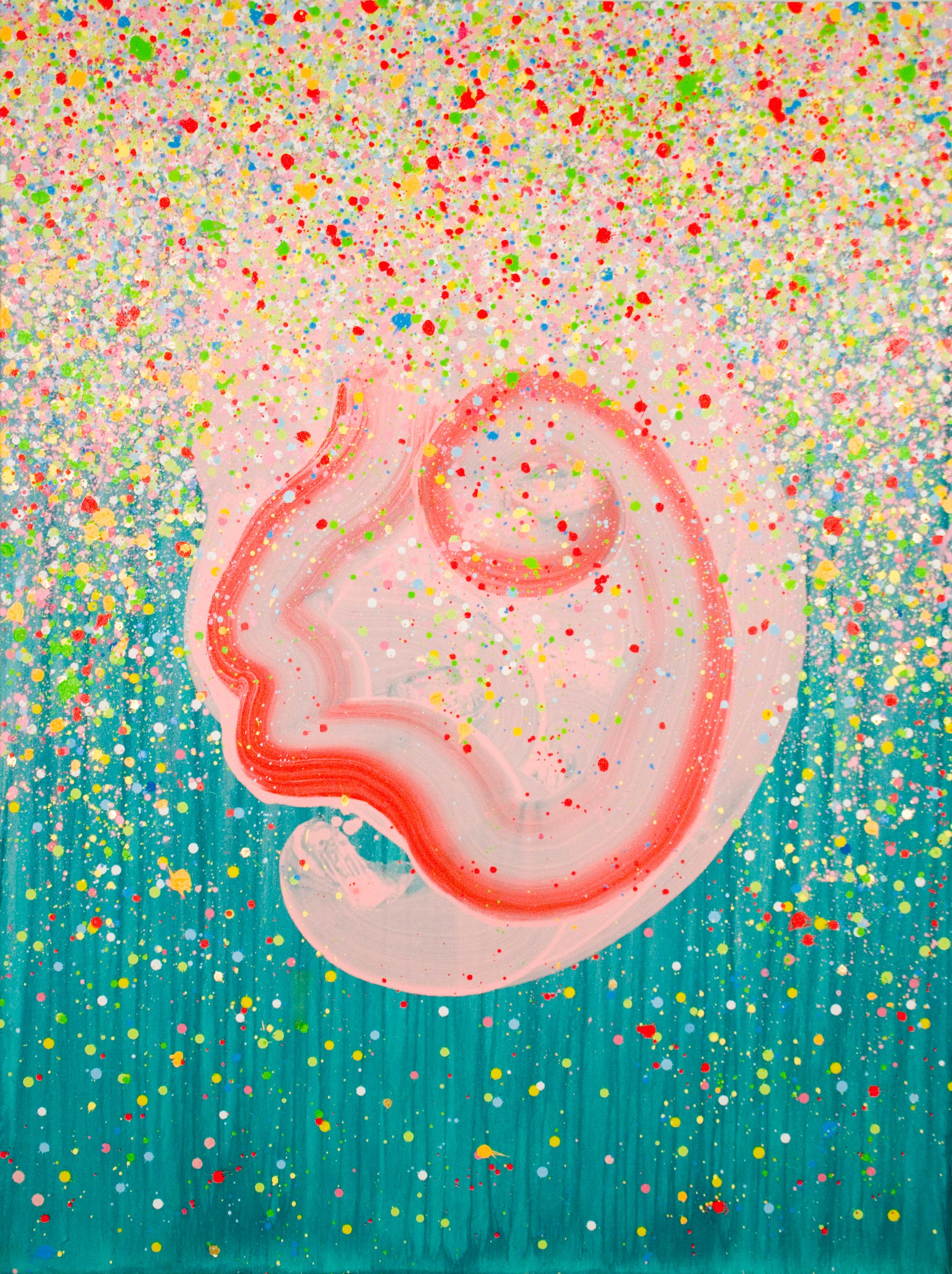 CABEZA, Gran Formato - Pintura Figurativa Moderna al Óleo y en Hoja, Nuevo Expresionismo