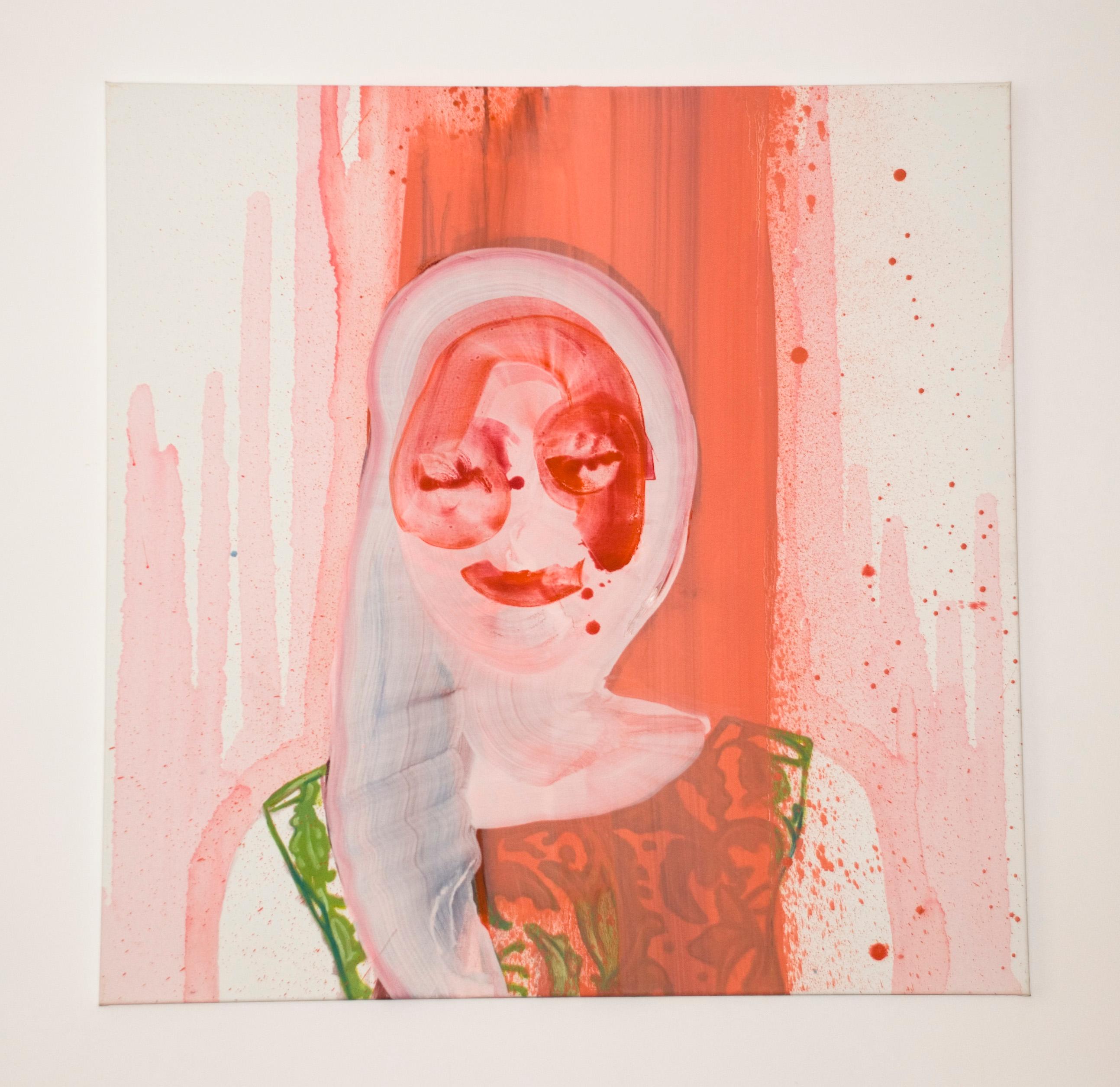 Madonna - Pittura ad olio figurativa contemporanea, Nuovo Espressionismo - Painting di Maciej Olekszy