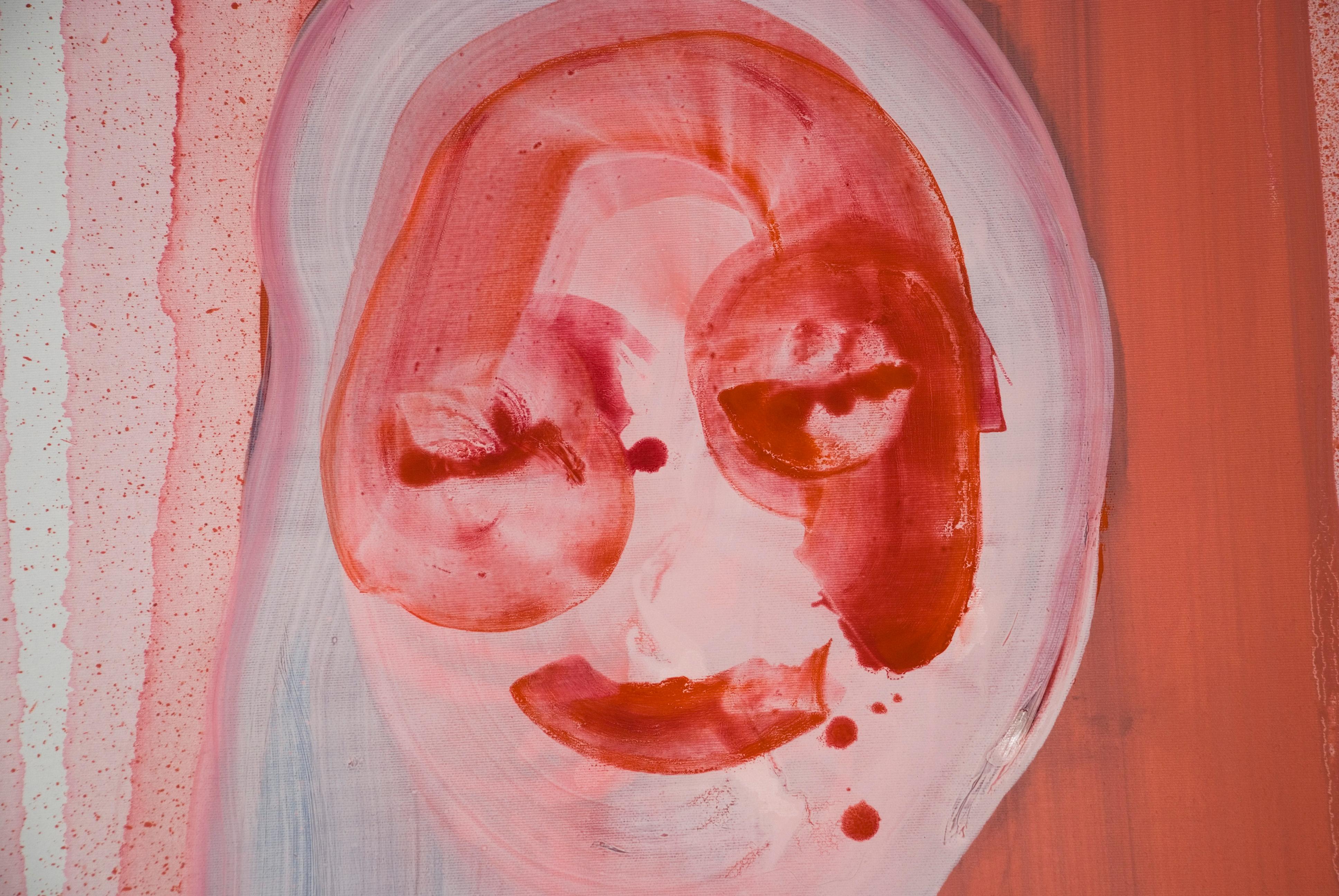 Madonna - Pittura ad olio figurativa contemporanea, Nuovo Espressionismo - Painting Contemporaneo di Maciej Olekszy