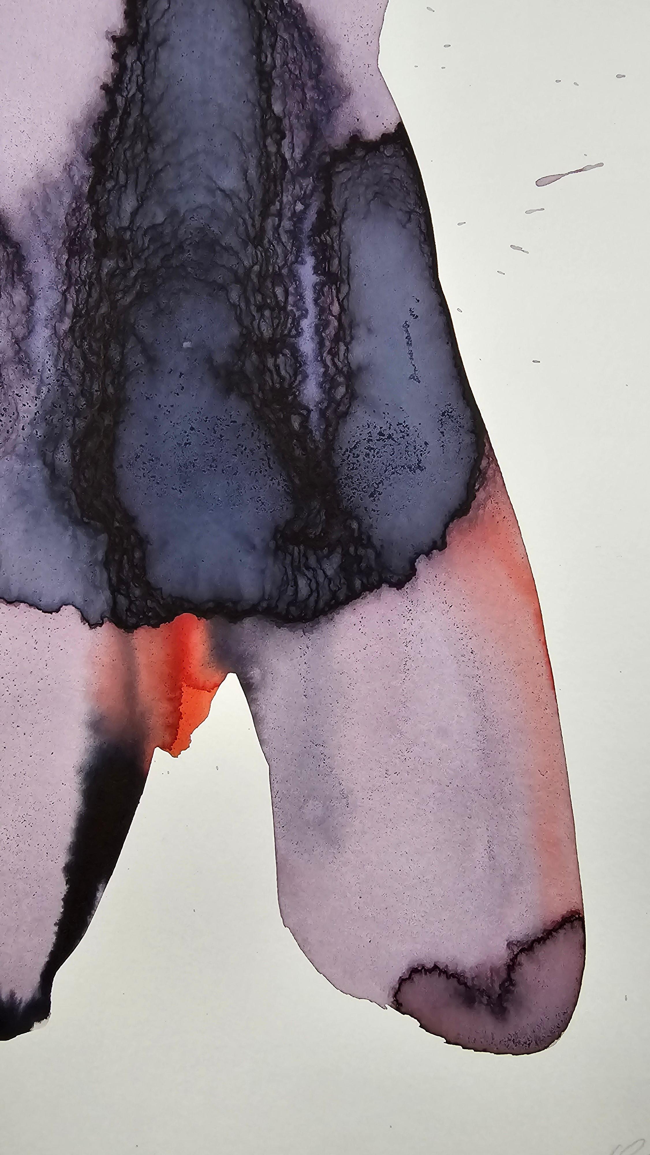 NUDE 01, 2022  -  Contemporary Figurative Ink  Painting, New Expressionism en venta 1