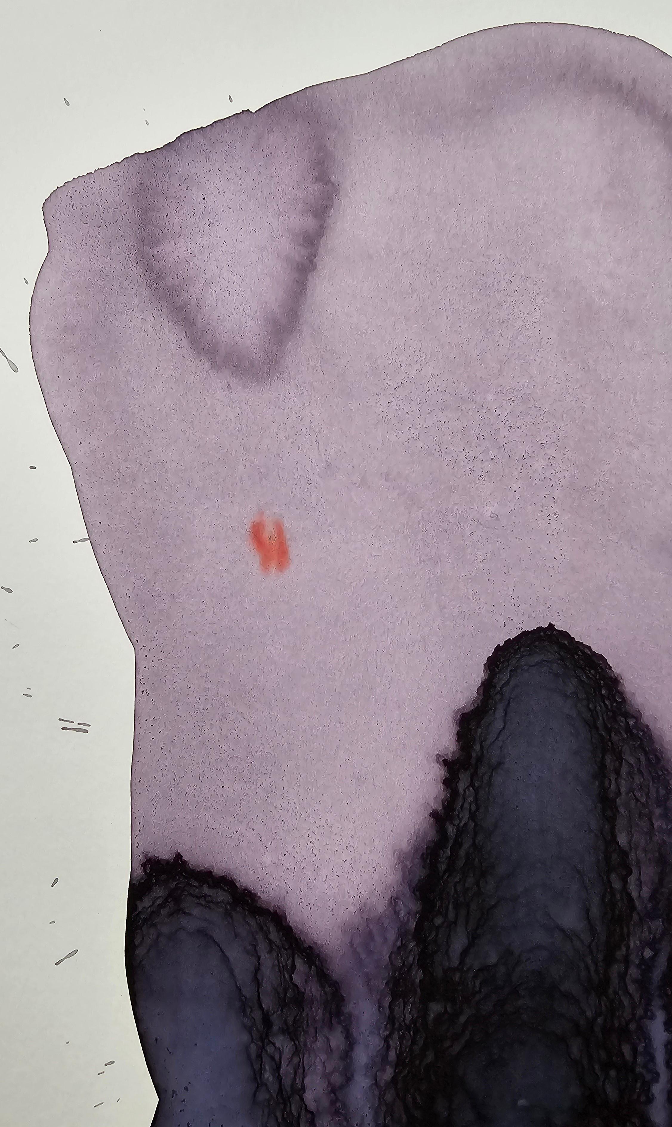 NUDE 01, 2022  -  Contemporary Figurative Ink  Painting, New Expressionism en venta 3