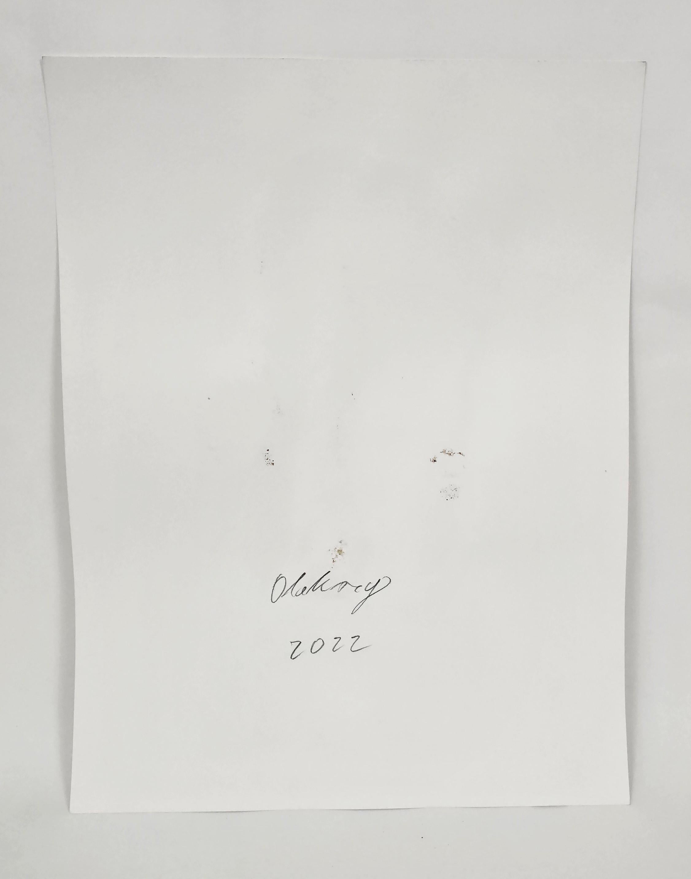 NUDE 01, 2022  -  Contemporary Figurative Ink  Painting, New Expressionism en venta 4