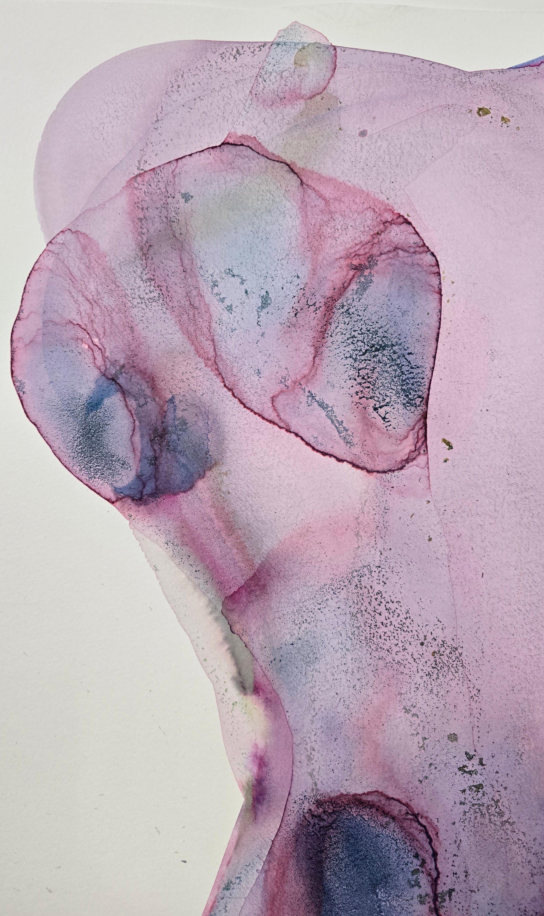 NUDE 02, 2022  -  Contemporary Figurative Ink  Painting, New Expressionism en venta 2