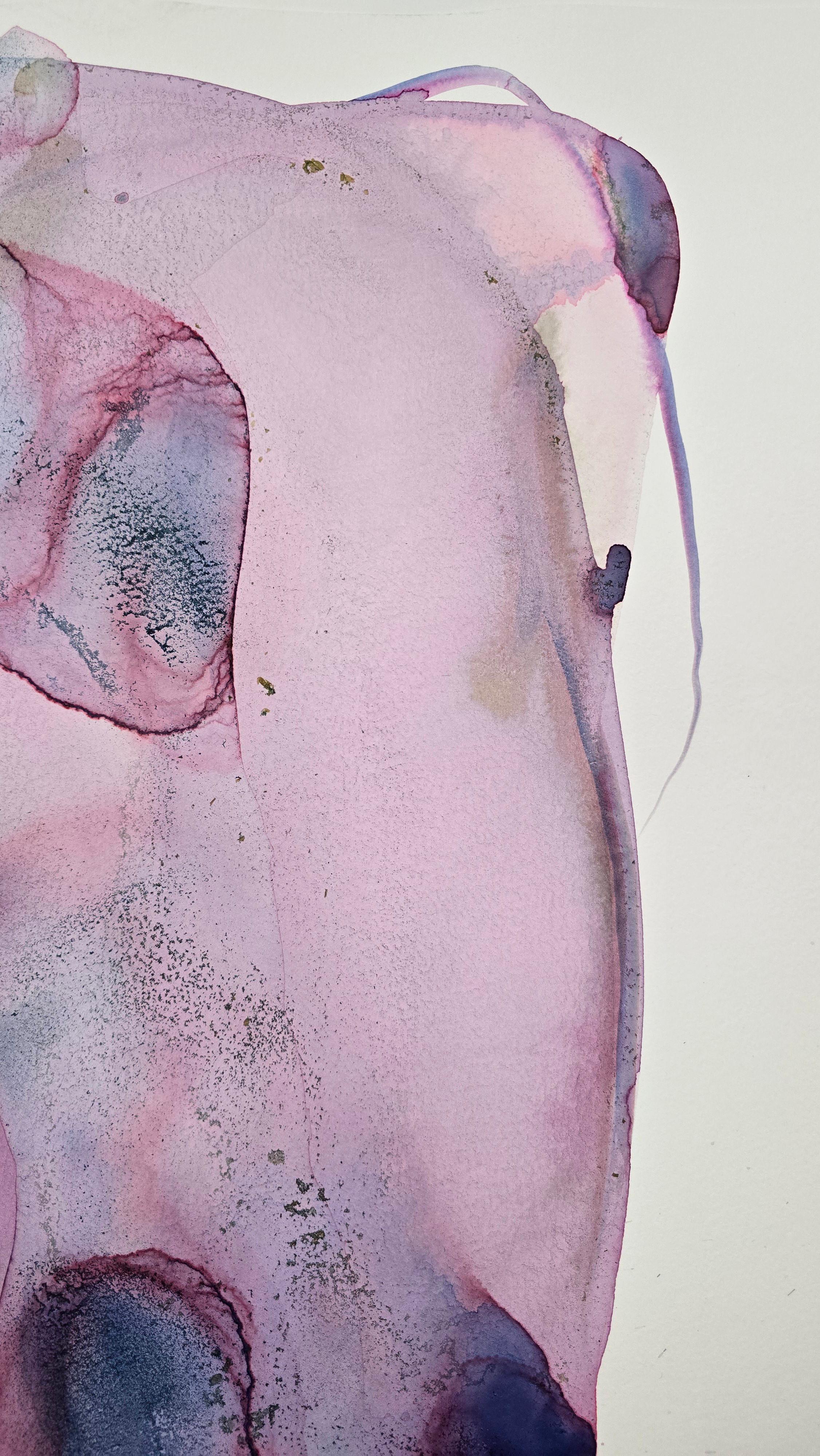 NUDE 02, 2022  -  Contemporary Figurative Ink  Painting, New Expressionism en venta 3