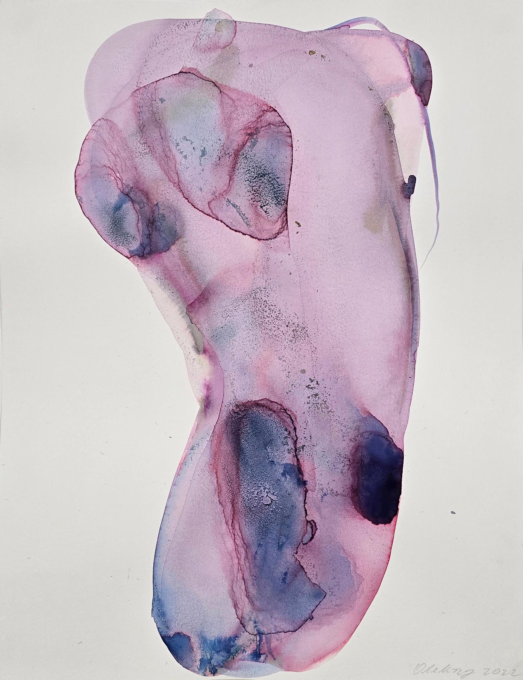 NUDE 02, 2022 - Contemporary Figurative Ink Painting, New Expressionism