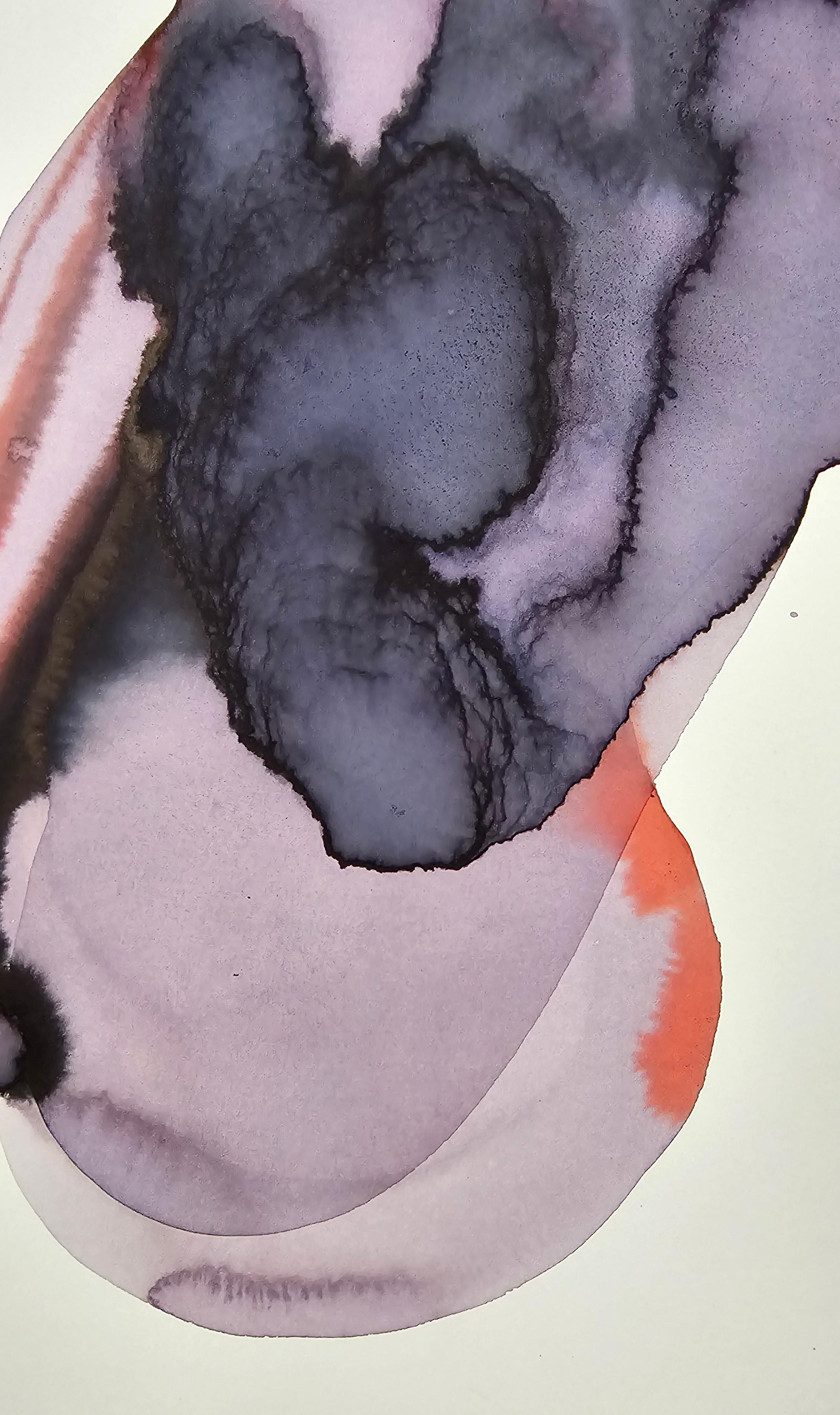 NUDE 03, 2022  -  Contemporary Figurative Ink  Painting, New Expressionism en venta 2