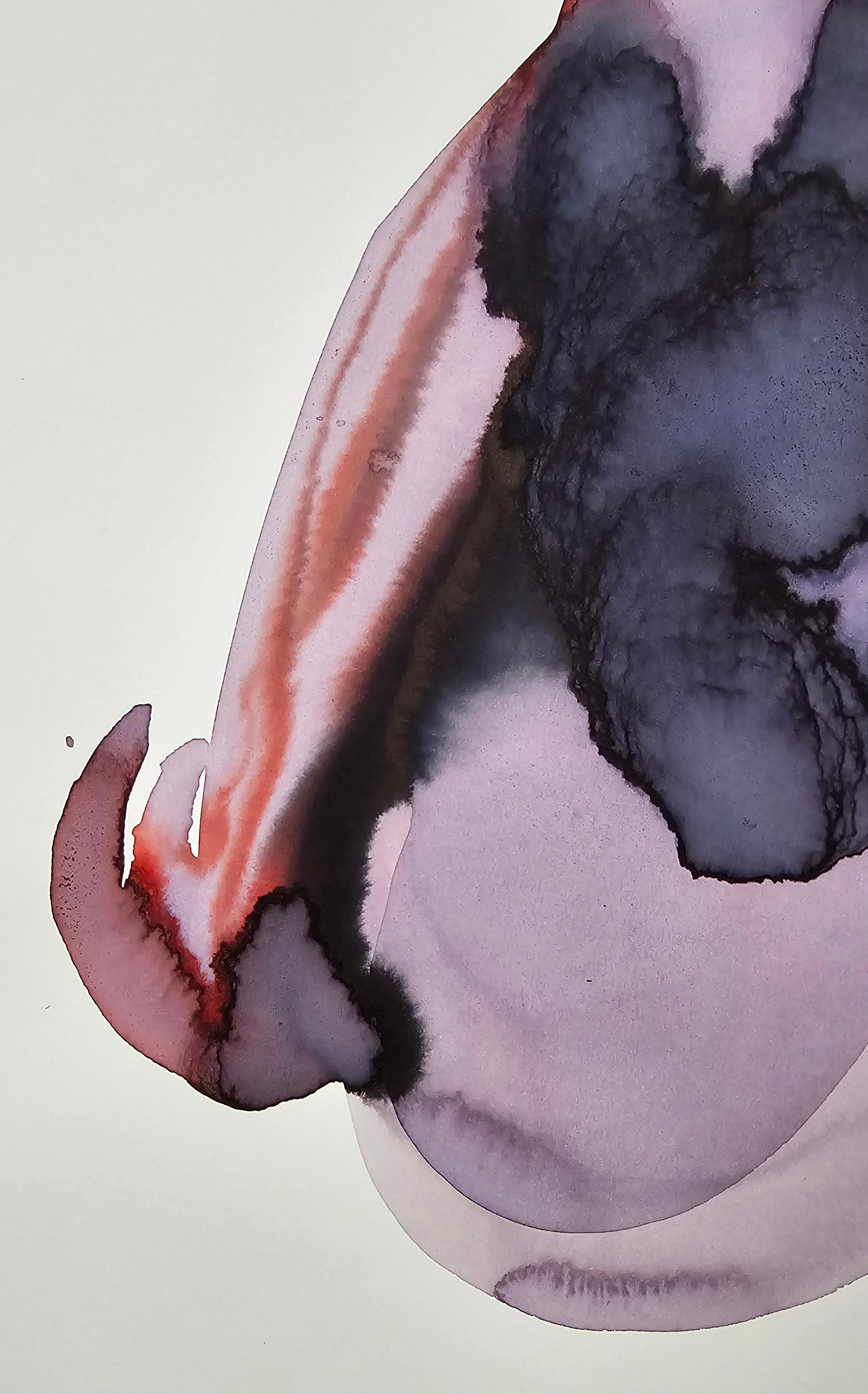 NUDE 03, 2022  -  Contemporary Figurative Ink  Painting, New Expressionism en venta 3