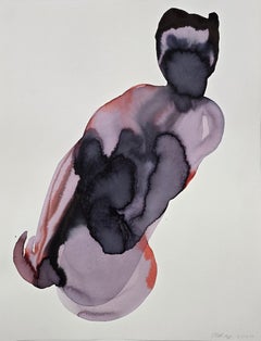 NUDE 03, 2022 - Contemporary Figurative Ink Painting, New Expressionism