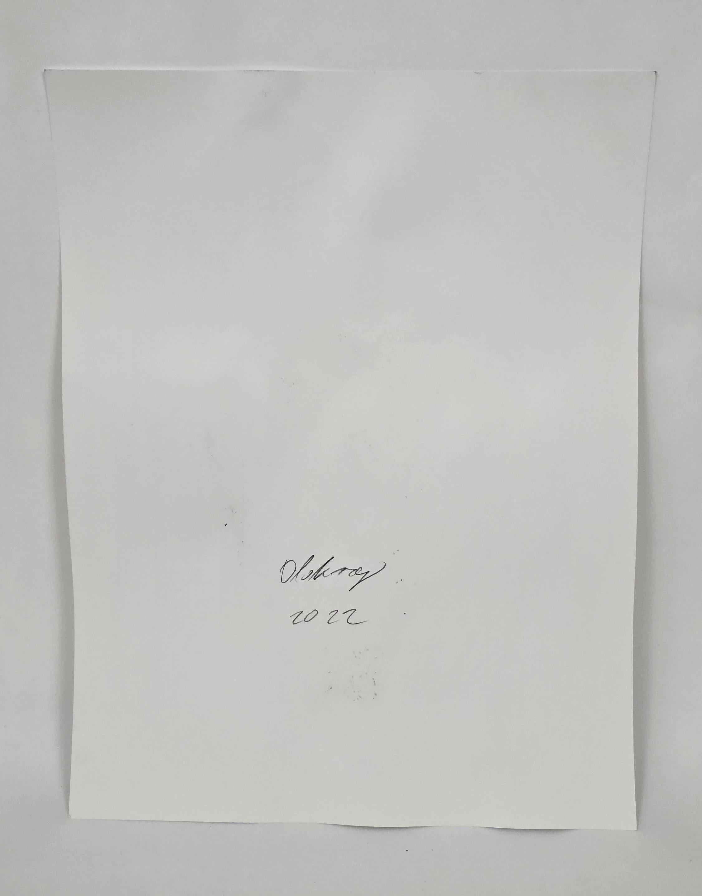 NUDE 04, 2022  -  Contemporary Figurative Ink  Painting, New Expressionism For Sale 6