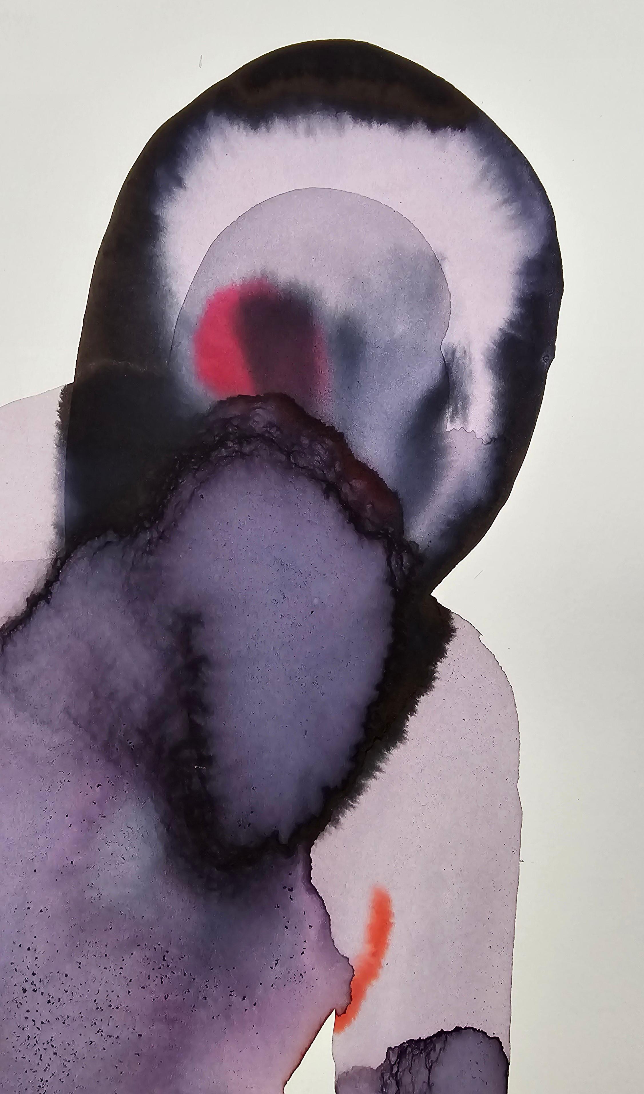 NUDE 04, 2022  -  Contemporary Figurative Ink  Painting, New Expressionism For Sale 1