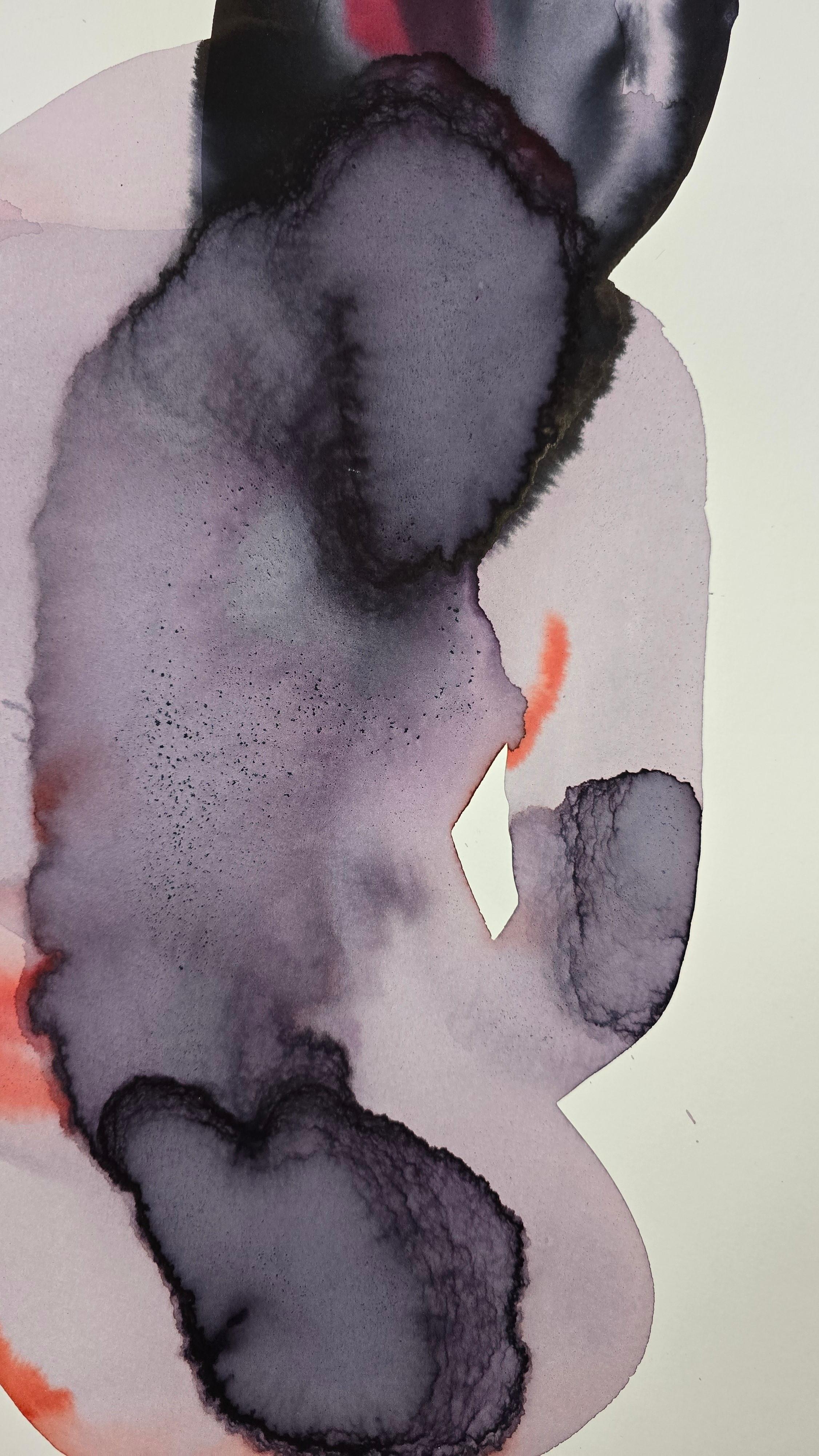 NUDE 04, 2022  -  Contemporary Figurative Ink  Painting, New Expressionism For Sale 3