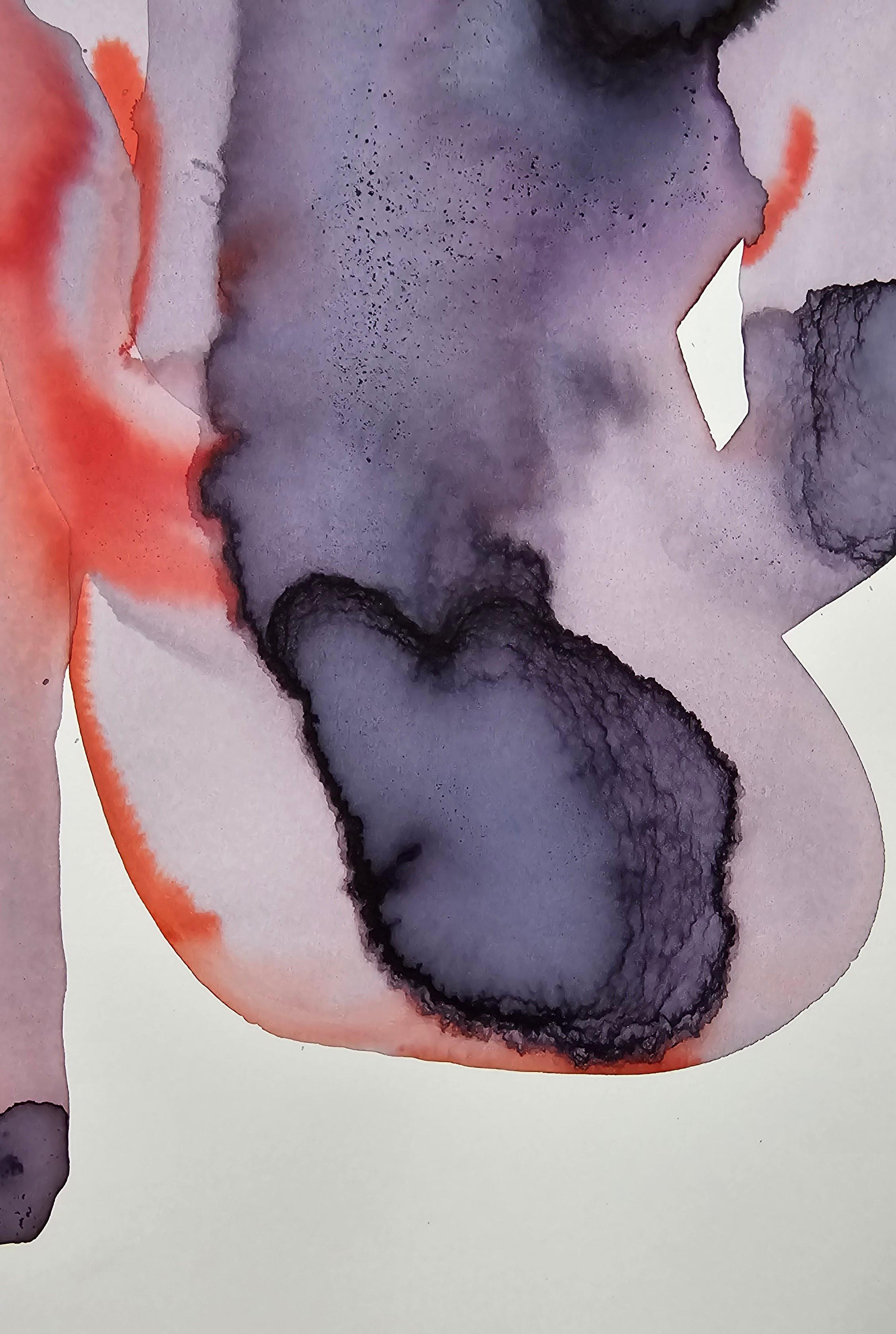 NUDE 04, 2022  -  Contemporary Figurative Ink  Painting, New Expressionism For Sale 5