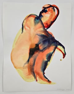 NUDO 08, 2022  -  Inchiostro figurativo contemporaneo  Pittura, Nuovo Espressionismo