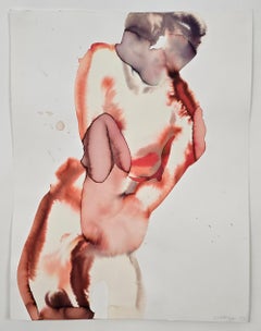 NUDE 09, 2022  -  Contemporary Figurative Ink  Painting, New Expressionism