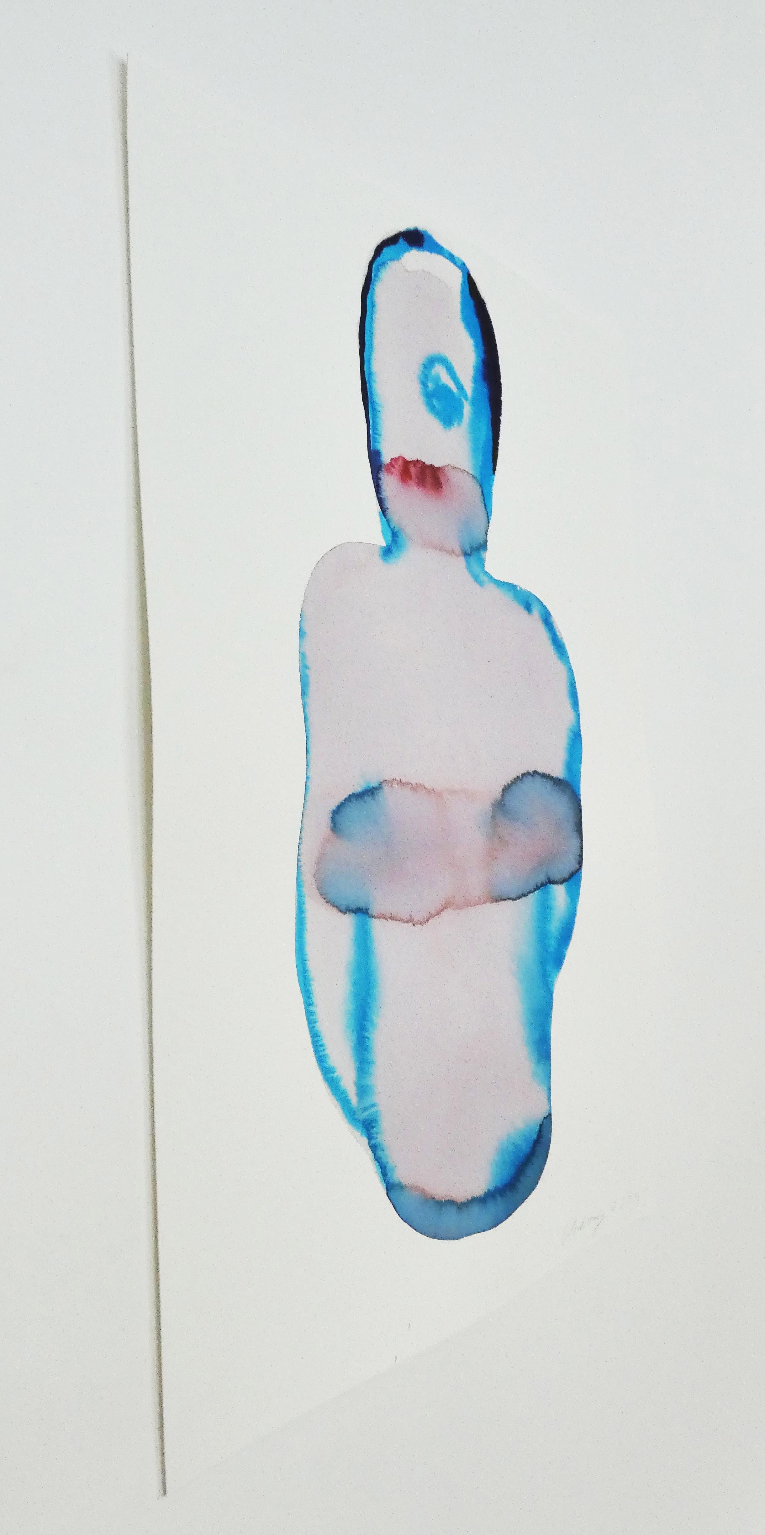 NUDE (Autorretrato) - Tinta Figurativa Contemporánea  Pintura, Nuevo Expresionismo 5