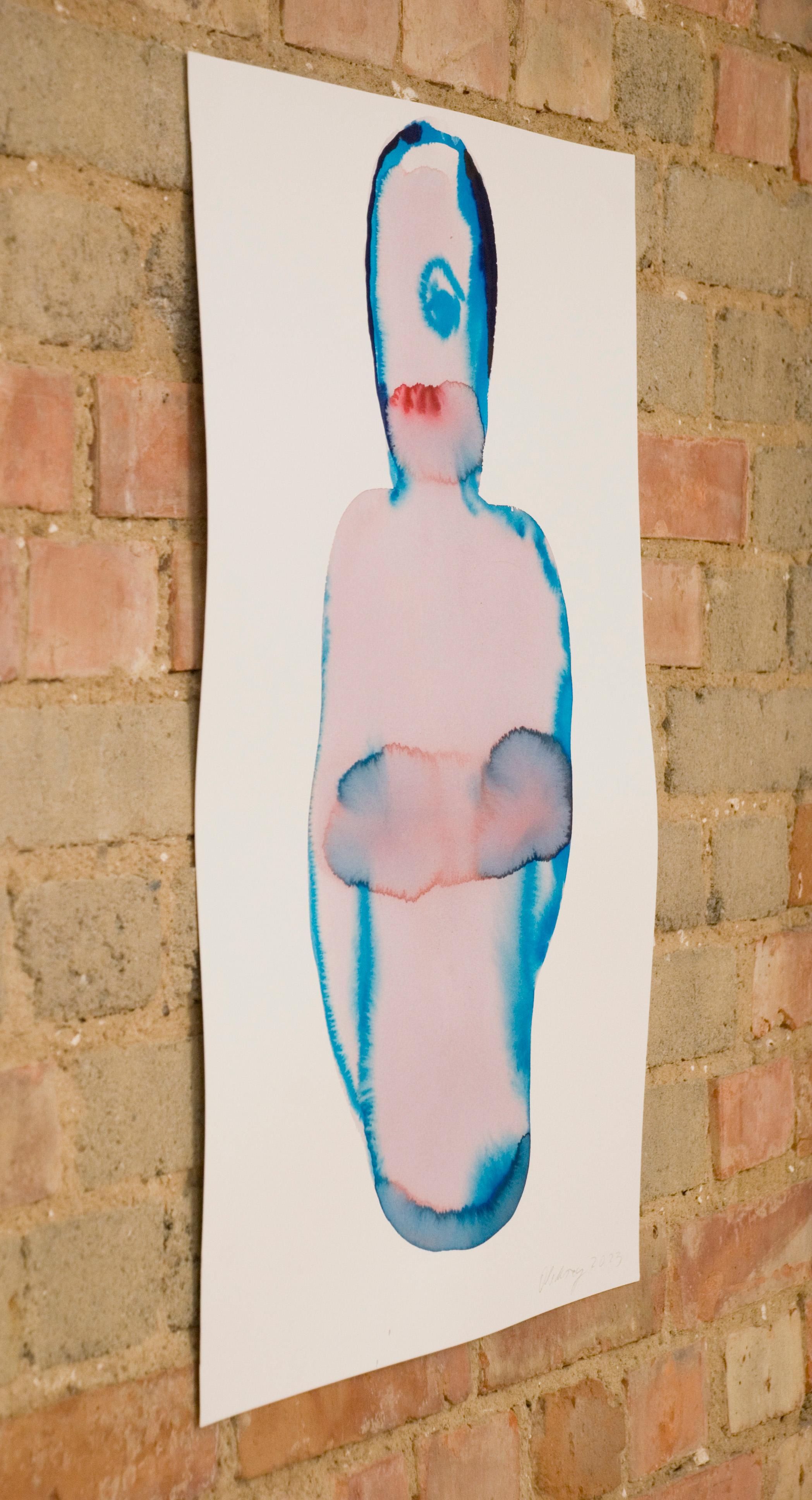NUDE (Autorretrato) - Tinta Figurativa Contemporánea  Pintura, Nuevo Expresionismo 7