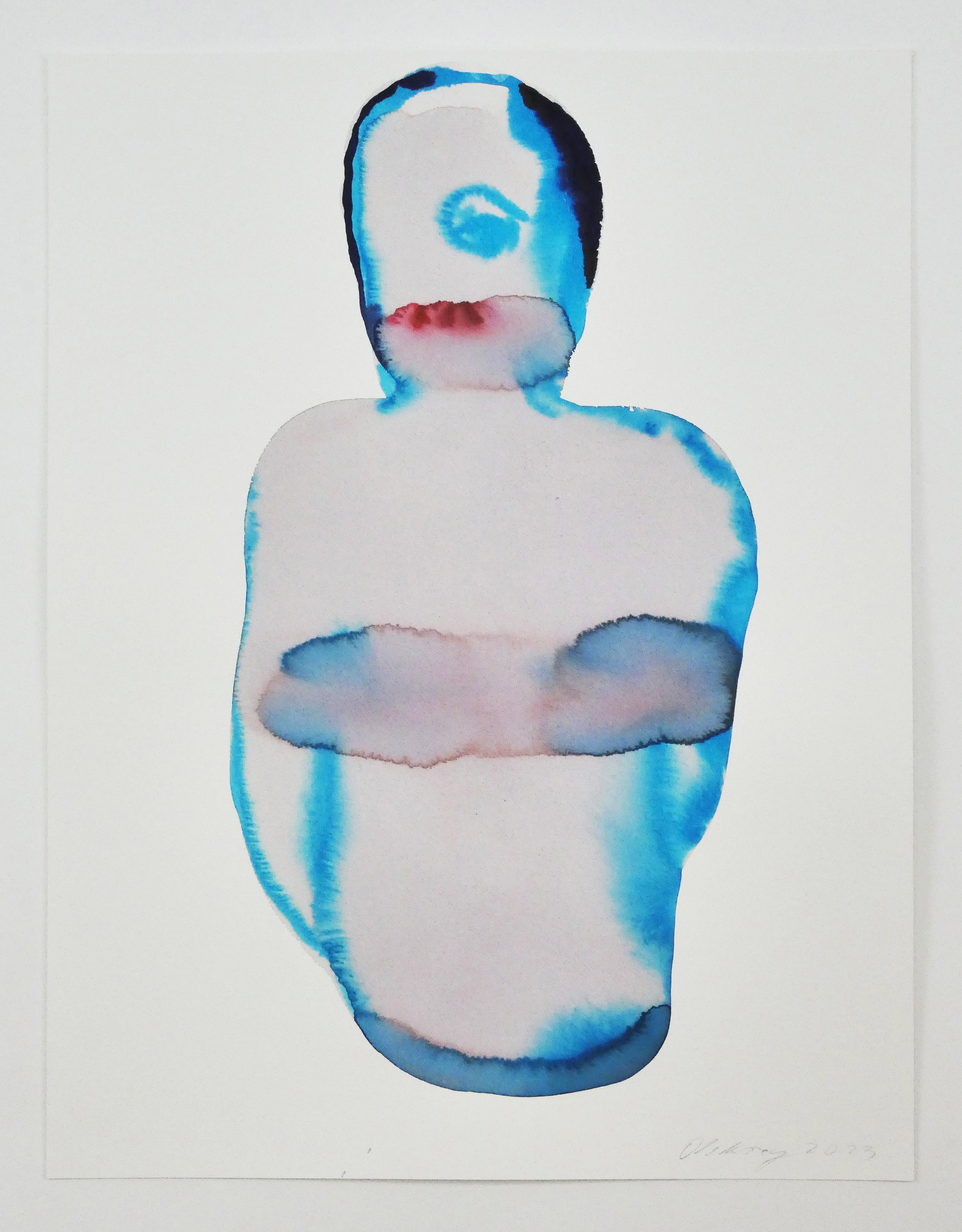 NUDE (Autorretrato) - Tinta Figurativa Contemporánea  Pintura, Nuevo Expresionismo - Art de Maciej Olekszy