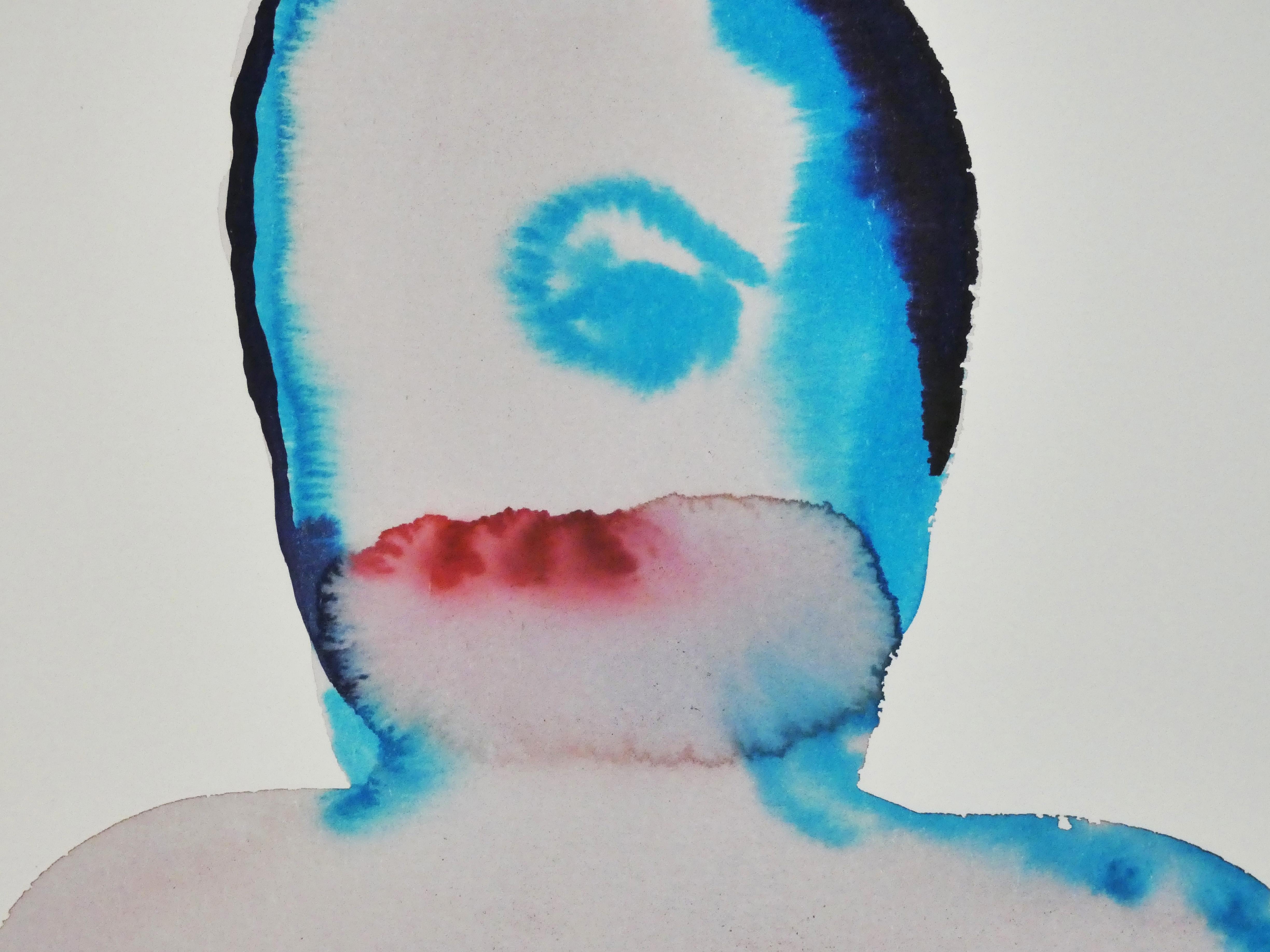 NUDE (Autorretrato) - Tinta Figurativa Contemporánea  Pintura, Nuevo Expresionismo - Art Contemporáneo de Maciej Olekszy