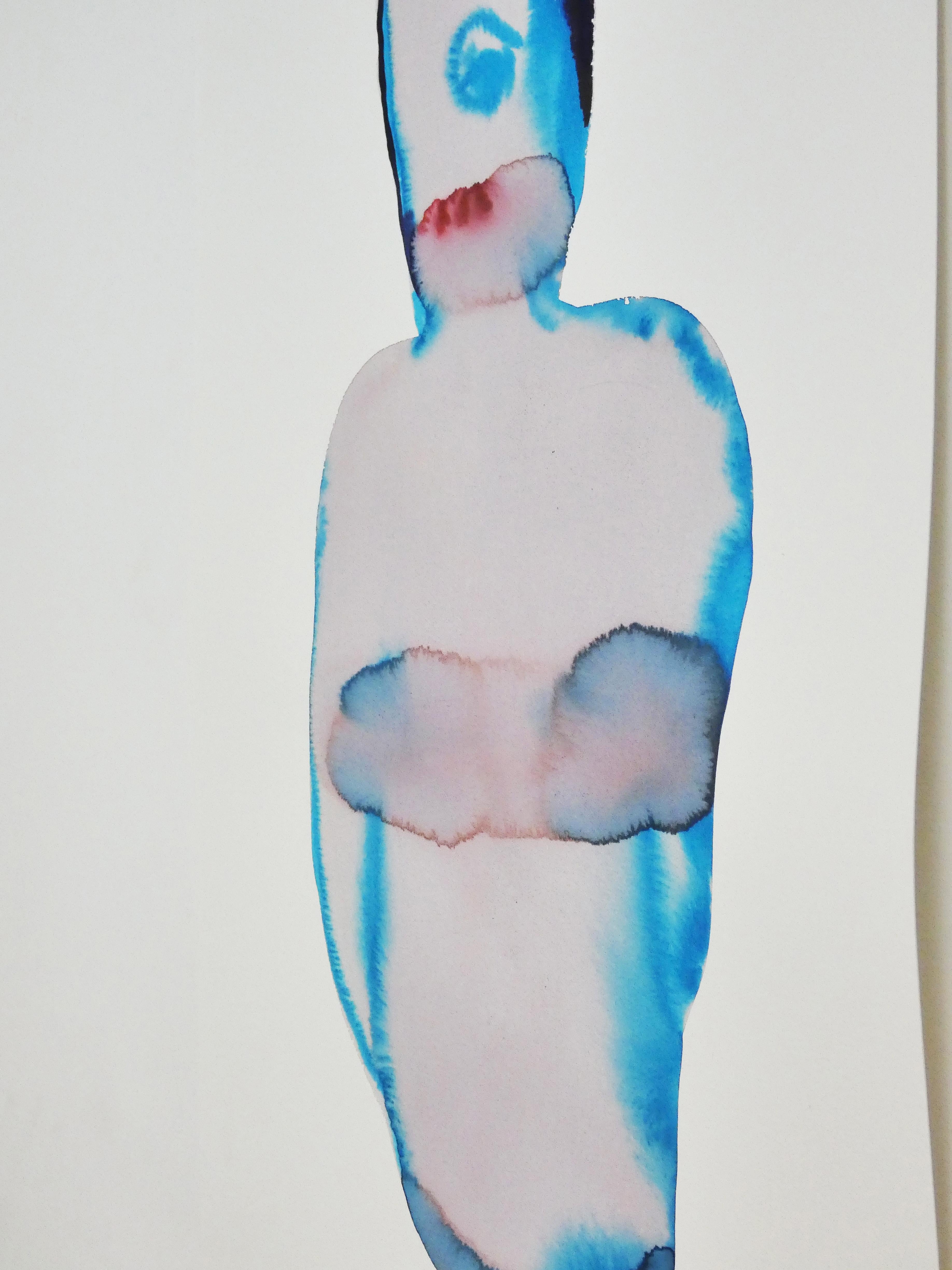 NUDE (Autorretrato) - Tinta Figurativa Contemporánea  Pintura, Nuevo Expresionismo 3