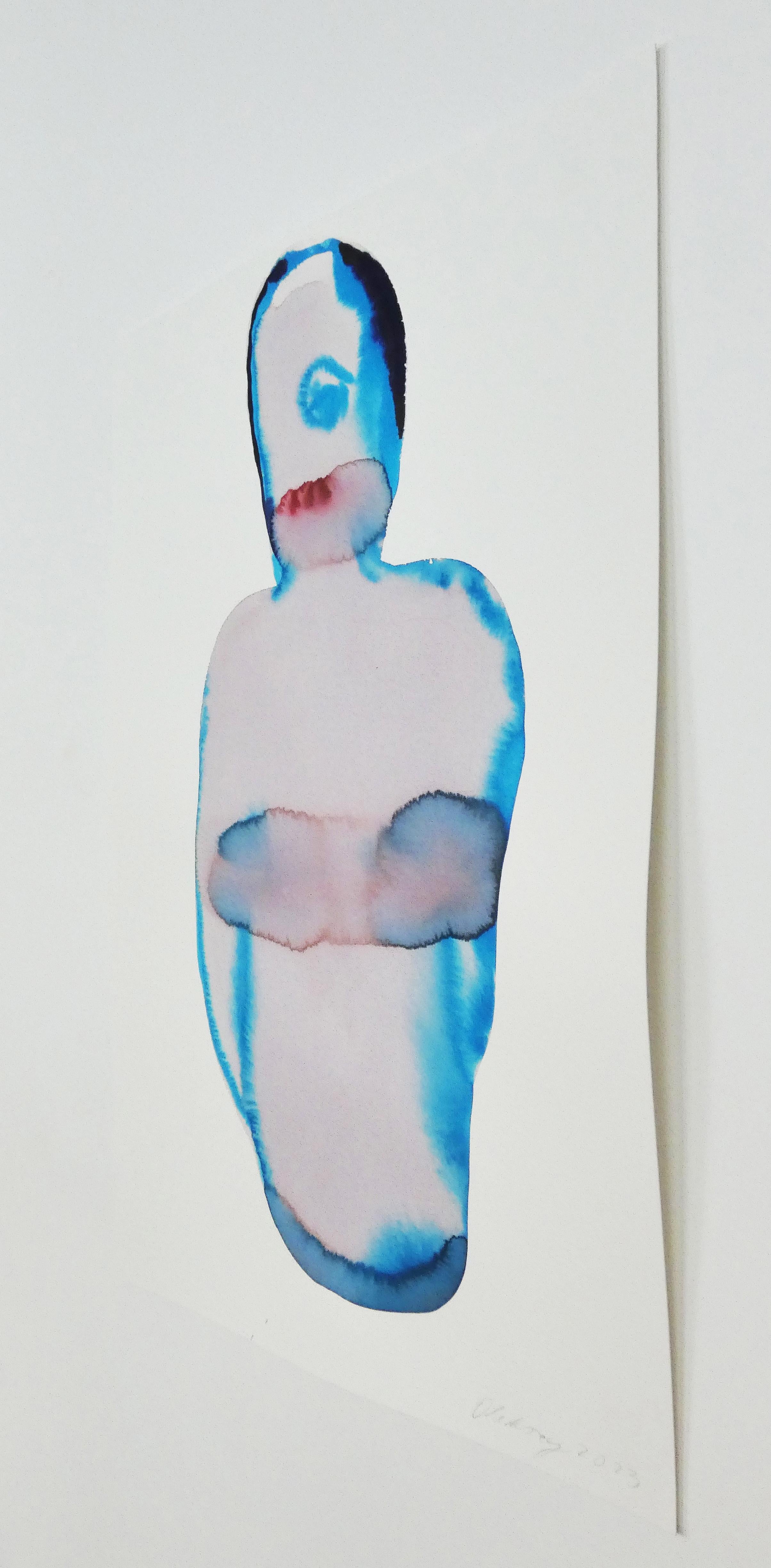 NUDE (Autorretrato) - Tinta Figurativa Contemporánea  Pintura, Nuevo Expresionismo 4