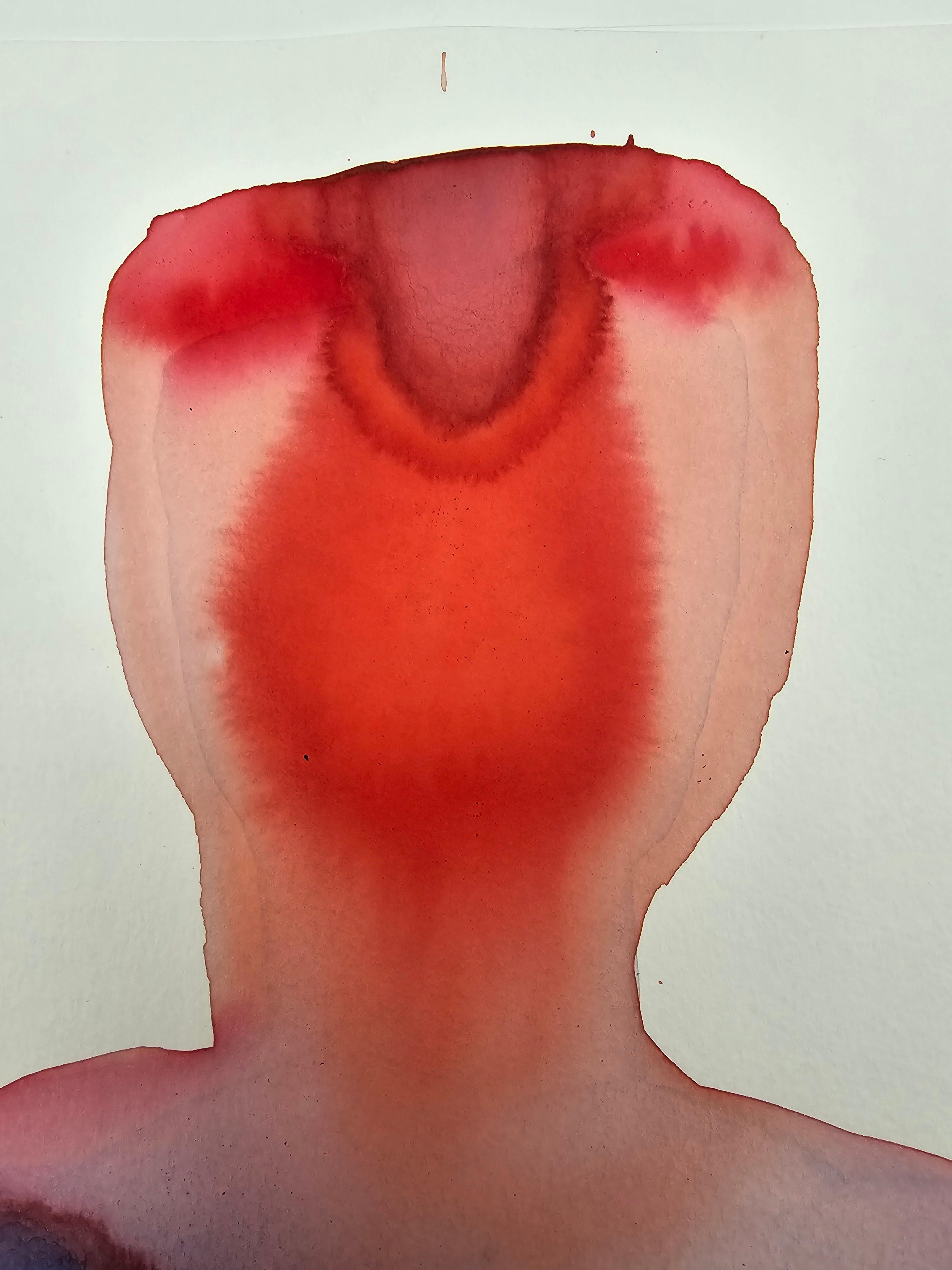 Torso 02 - Zeitgenössische figurative Tuschemalerei, Neuer Expressionismus im Angebot 2