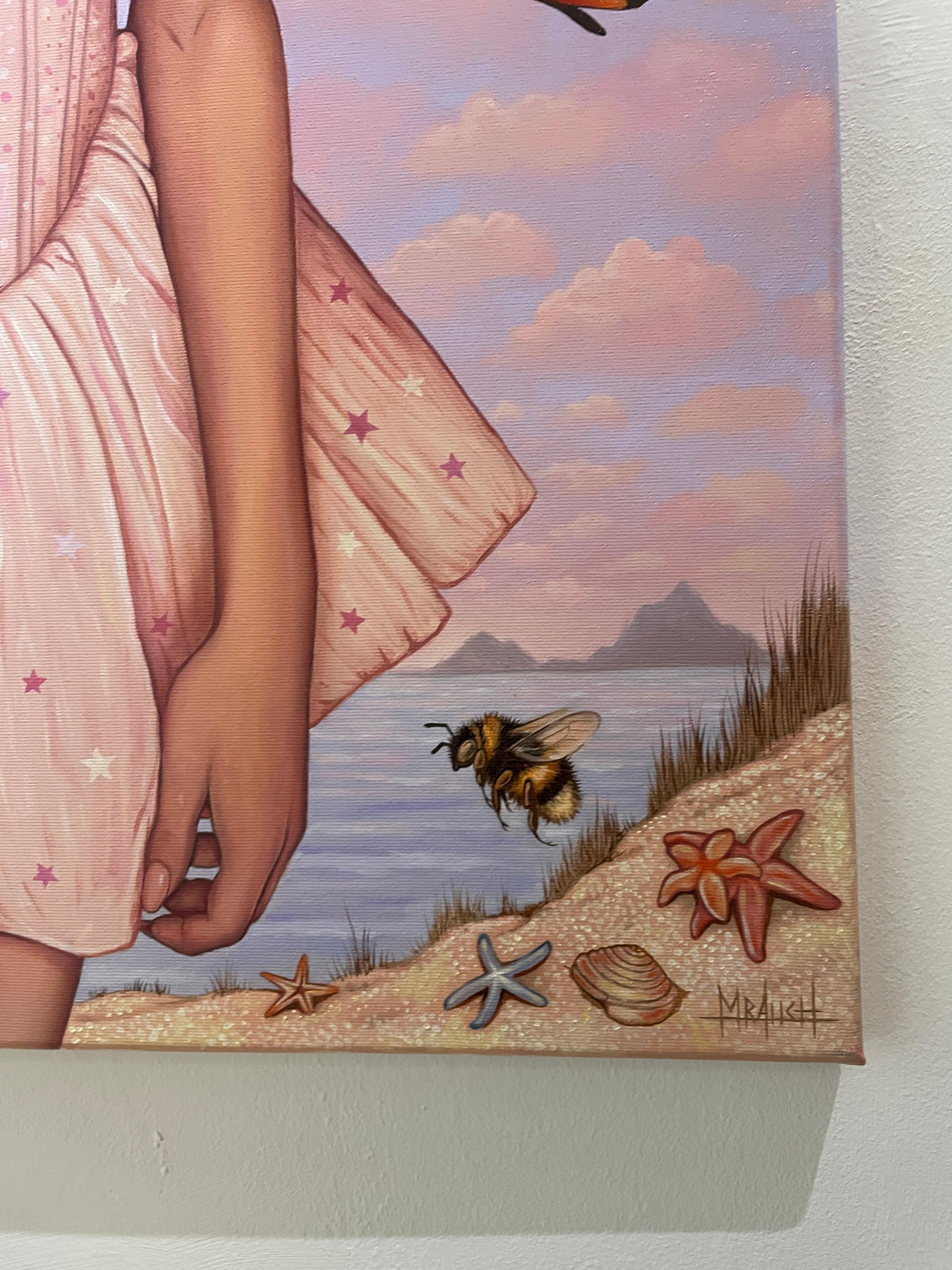 Los cuadros de Maciej Rauch suelen estar moldeados por la gente que le rodea, sus amigos, los lugares en los que vive y las emociones que vagan por la vida cotidiana. Trabaja en el lenguaje del realismo mágico y el surrealismo, utilizándolo para