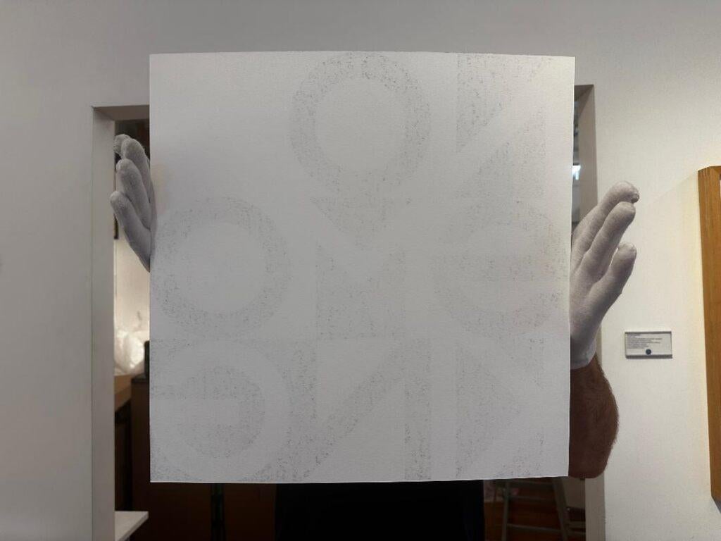 NO SMOKING, Rare historic 1970s Fluxus hand pulled silkscreen mid century design - Conceptual Print by Maciunas & George Brecht