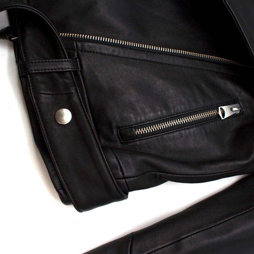 Black Mackage black leather jacket XS