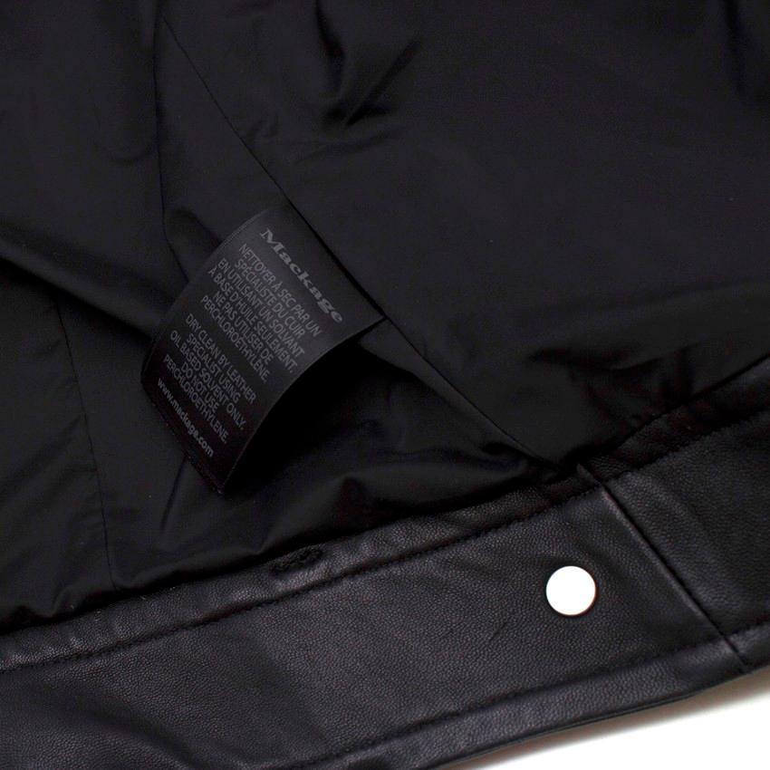 Women's Mackage black leather jacket XS