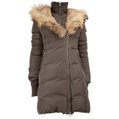 Mackage Grey Hooded Down Coat Size XS