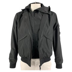 MACKAGE Size L Black Polyester Hoodie Jacket