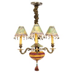 MacKenzie Childs Four Light Chandelier