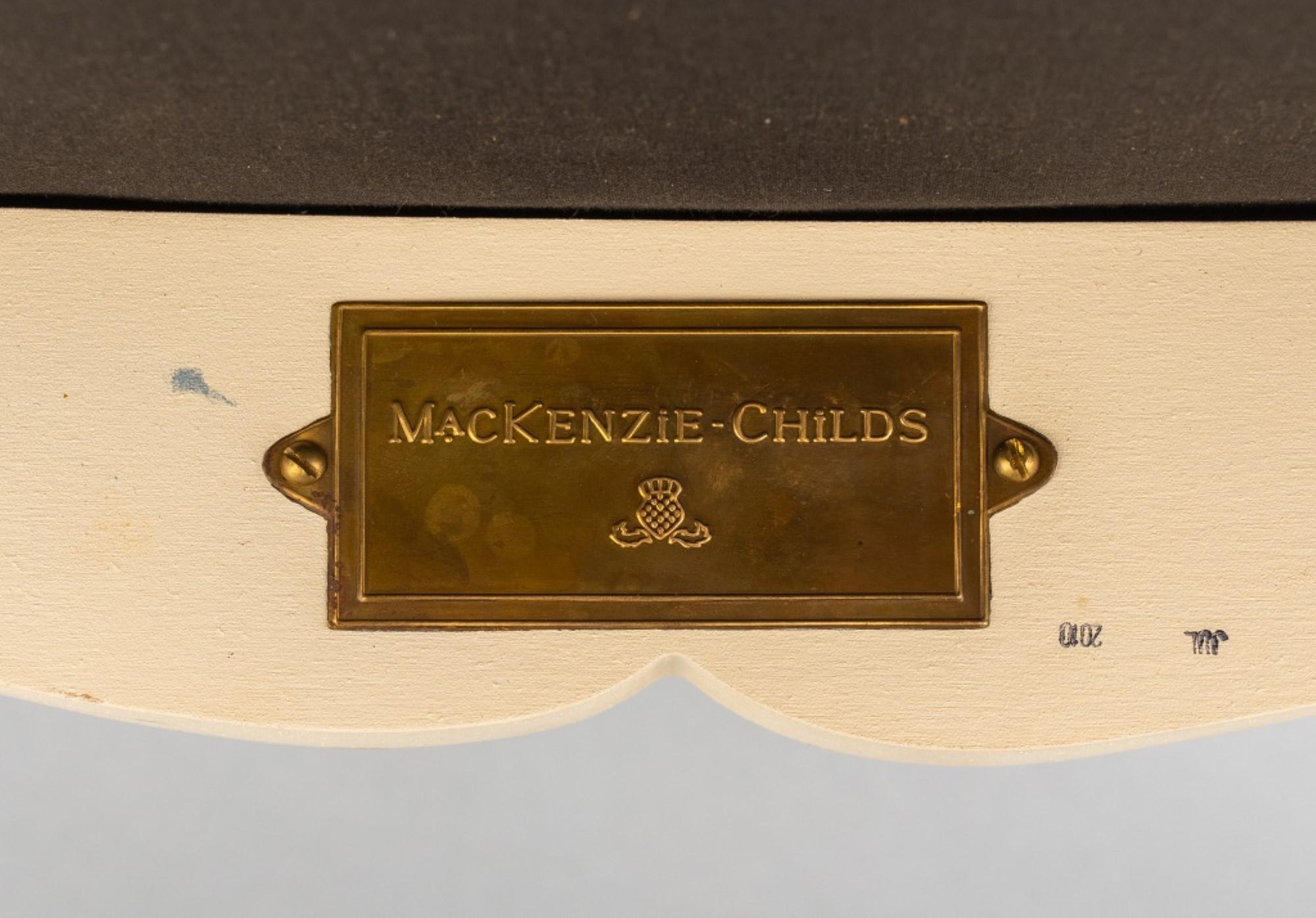 American MacKenzie Childs Freckle Fish Bar Stool