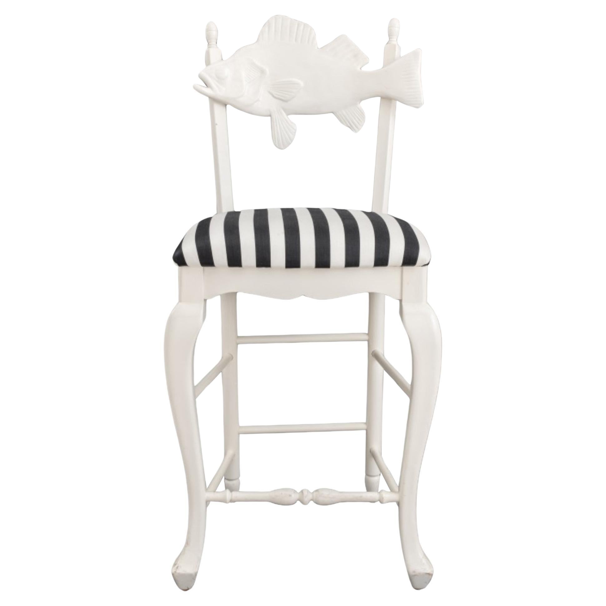 MacKenzie Childs Freckle Fish Bar Stool