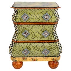 MacKenzie-Childs Hand Painted Decorated Chest of Drawers