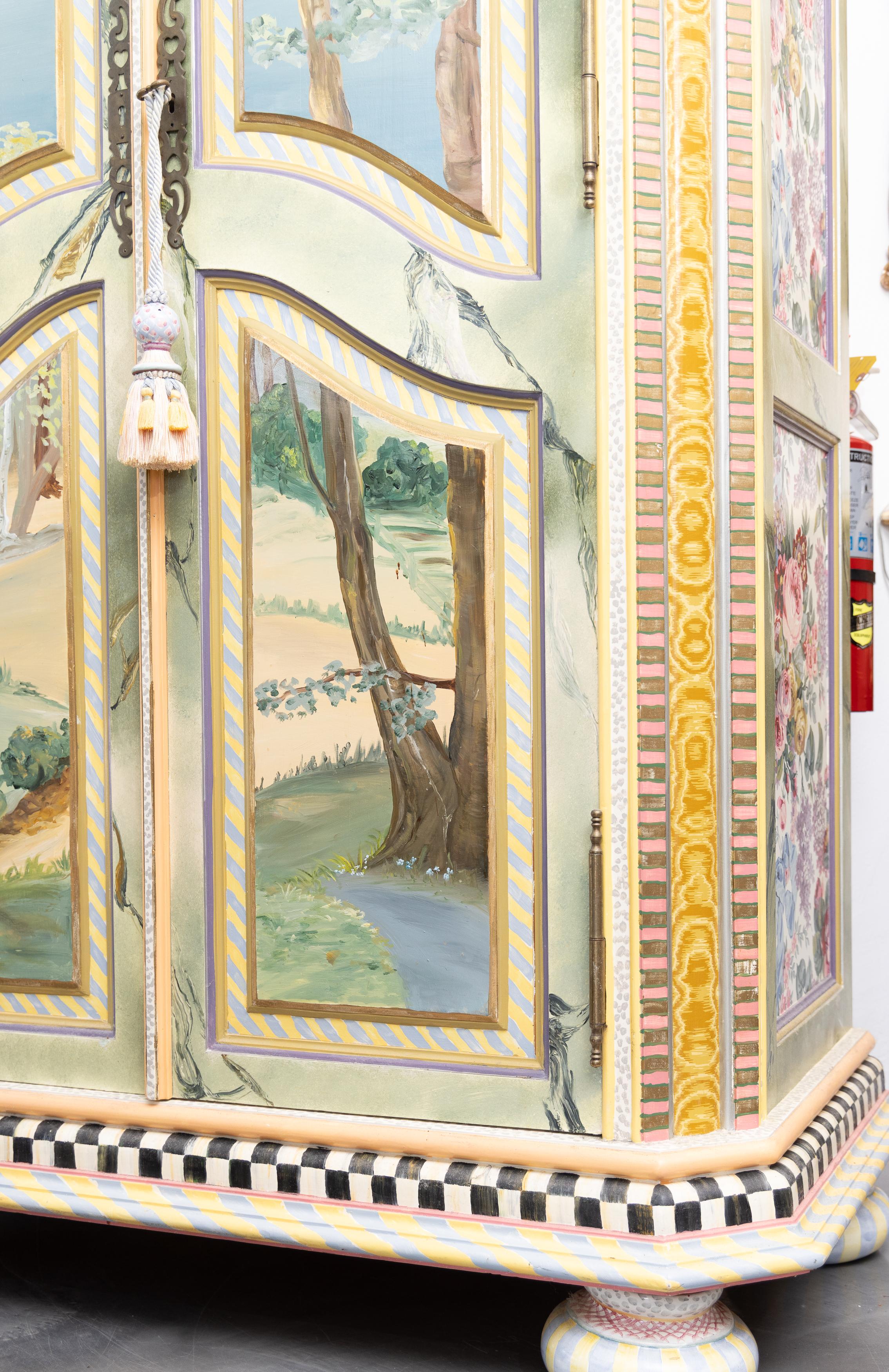 Mackenzie-Childs Hand-painted Wardrobe 3