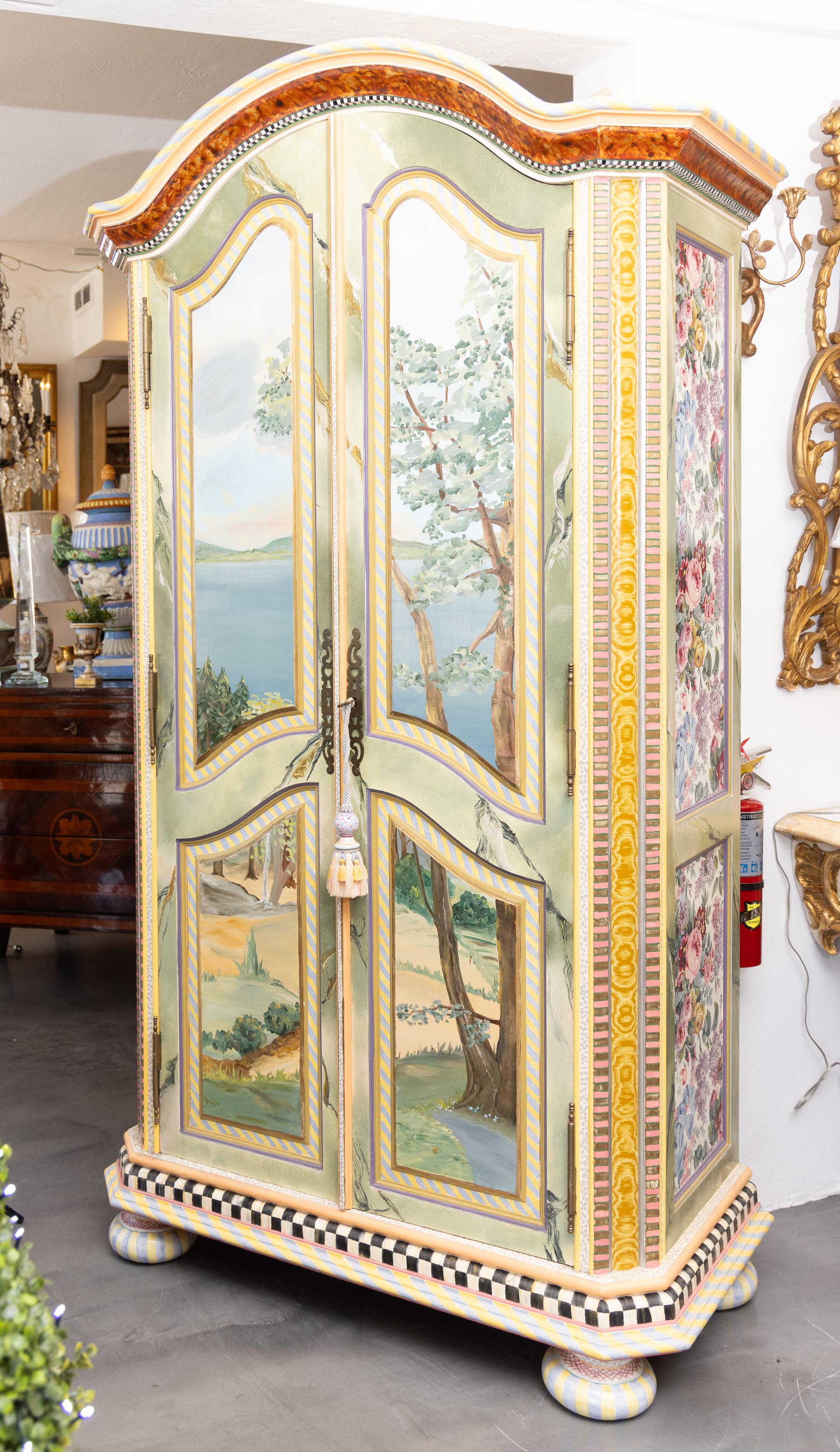 Mackenzie-Childs Hand-painted Wardrobe 4
