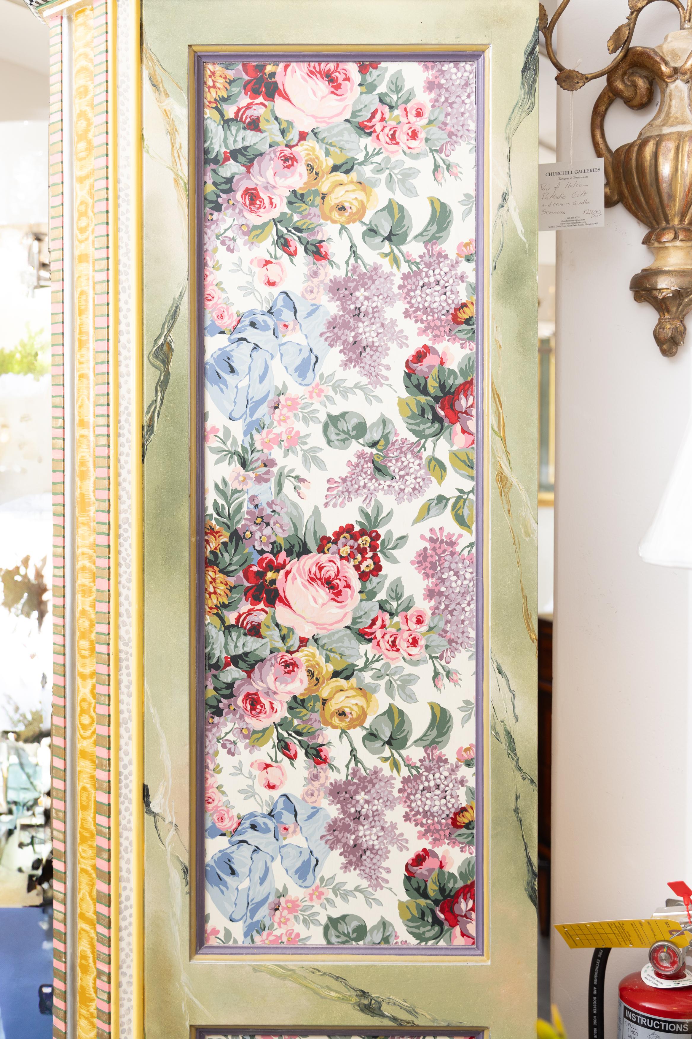 Wood Mackenzie-Childs Hand-painted Wardrobe