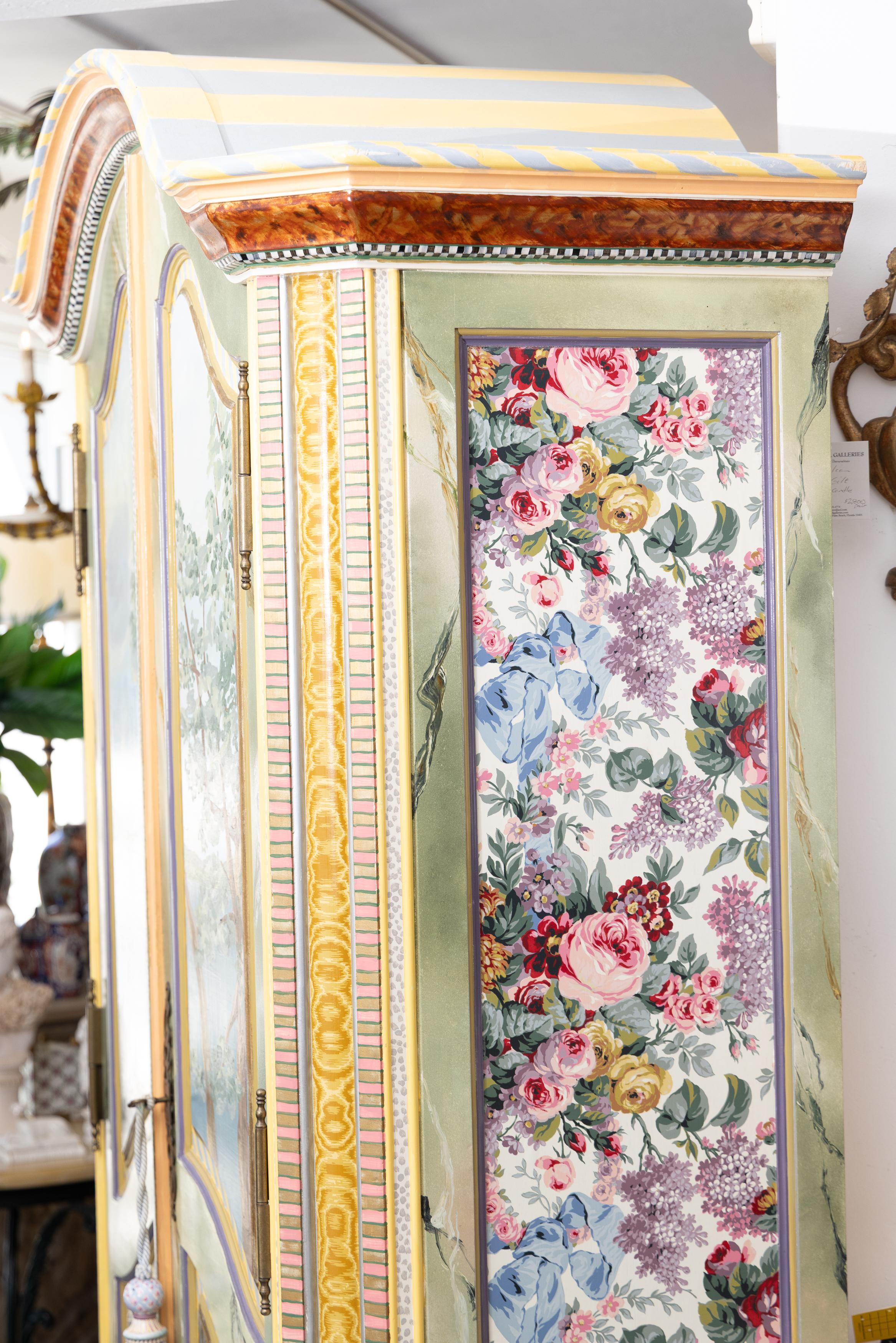 Mackenzie-Childs Hand-painted Wardrobe 1