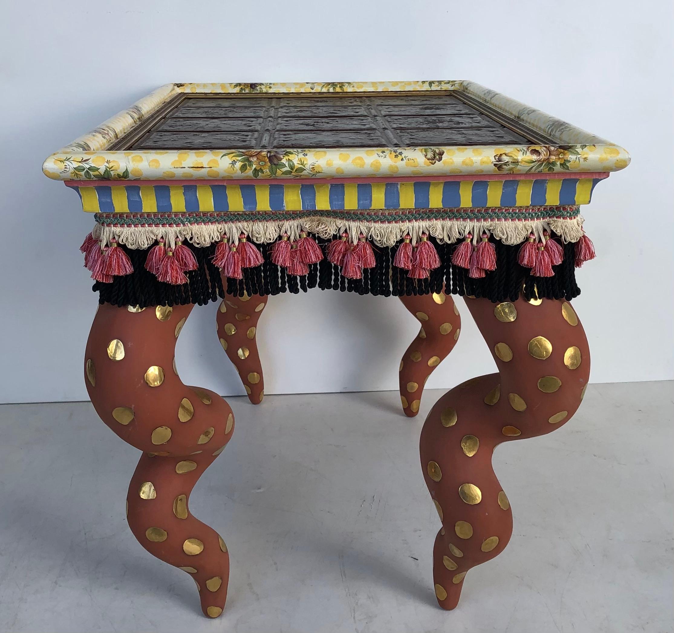 mackenzie childs coffee table