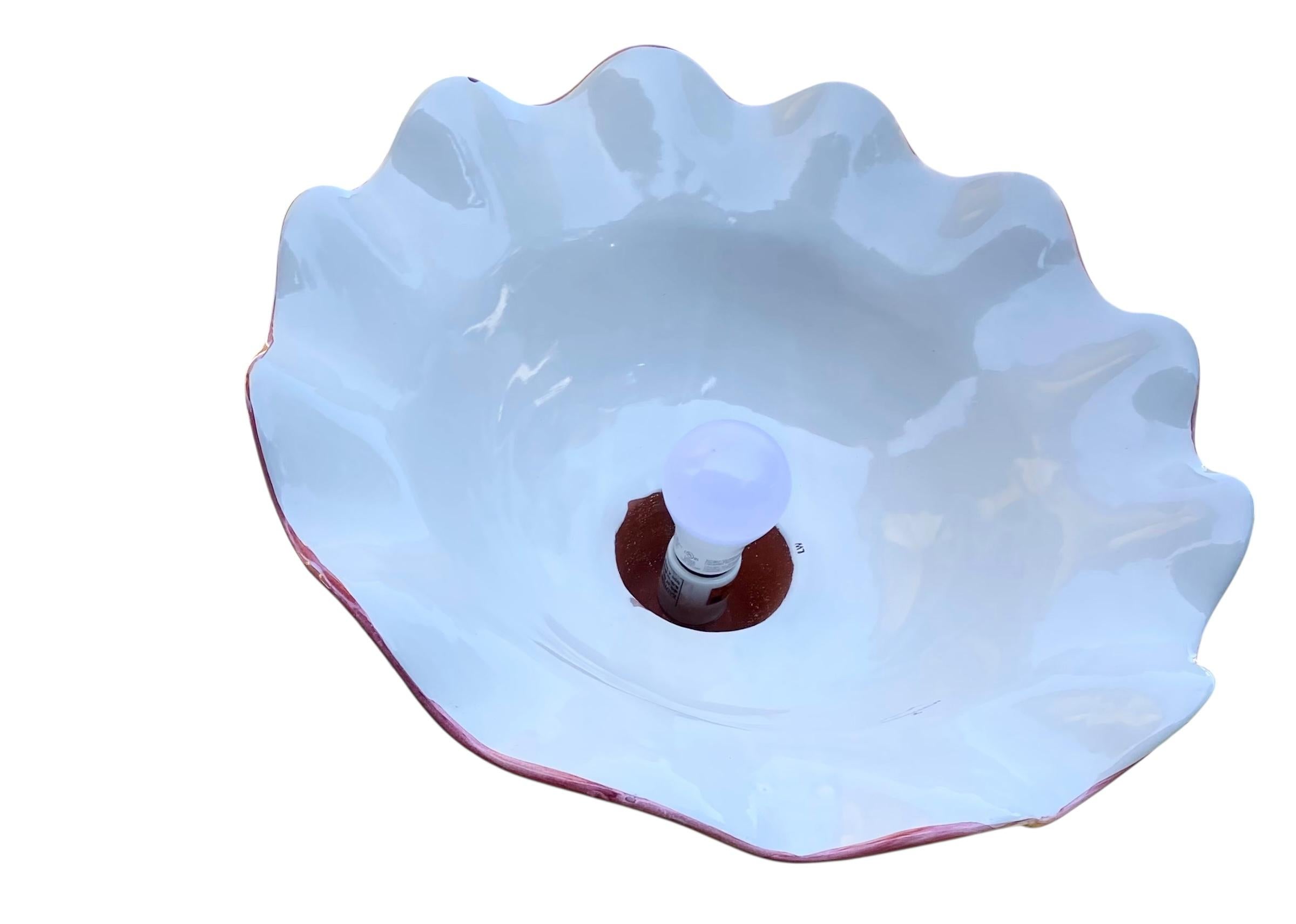 Lampada a sospensione scanalata Mackenzie Childs Painted Garden in vendita 10
