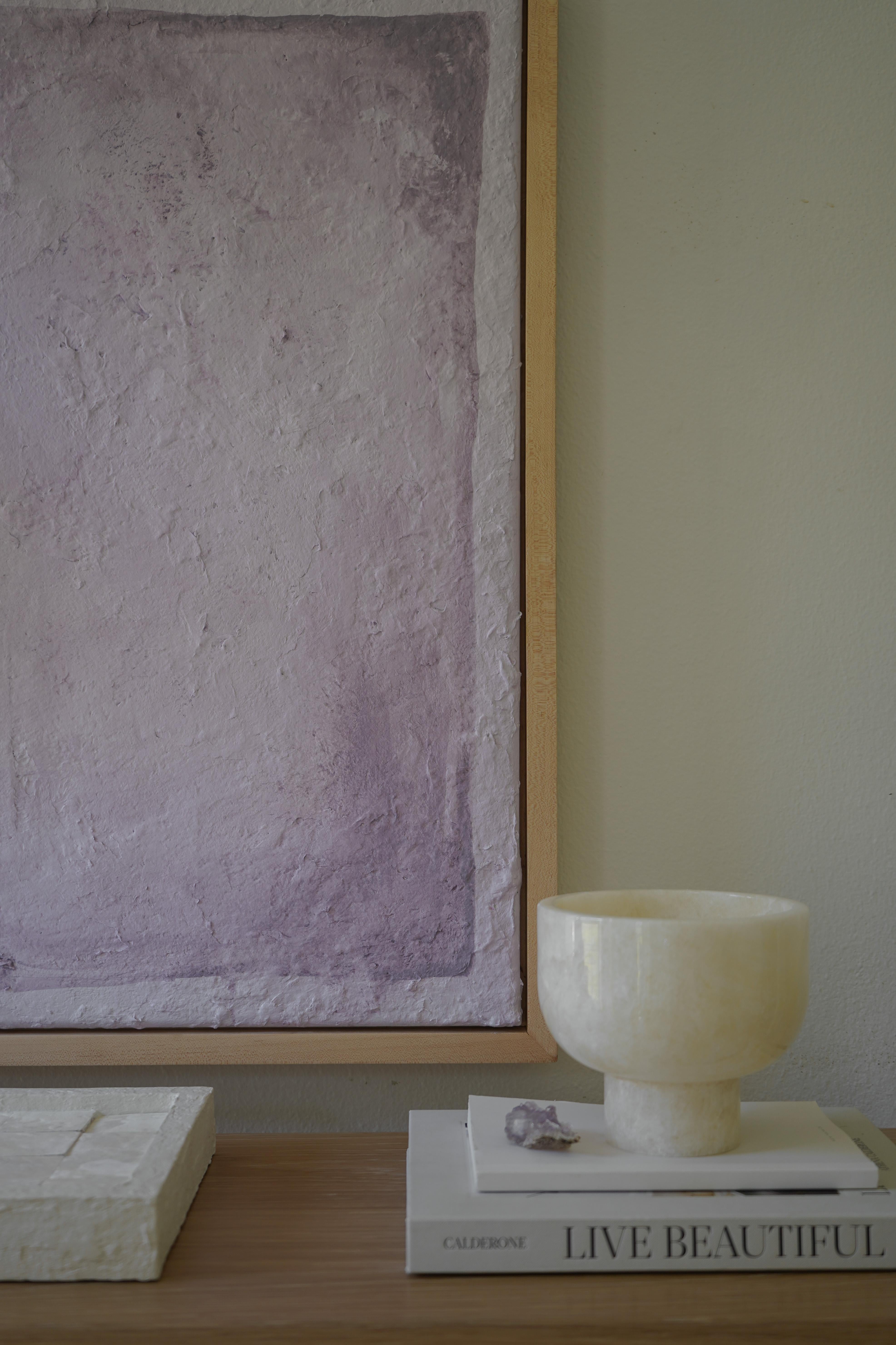 Subdued Symmetry in Lavender - Painting by Mackenzie Jones