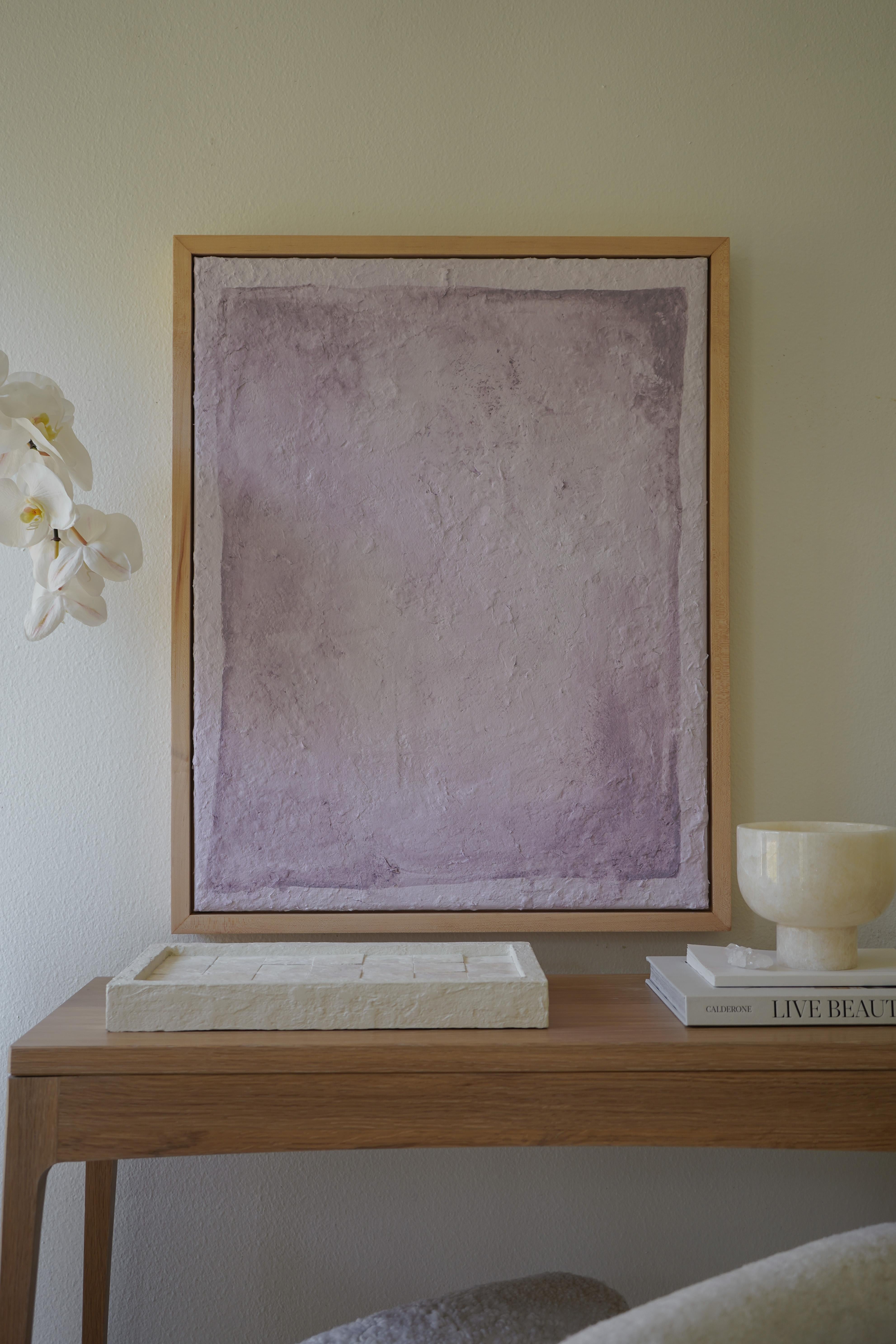 Mackenzie Jones Abstract Painting - Subdued Symmetry in Lavender