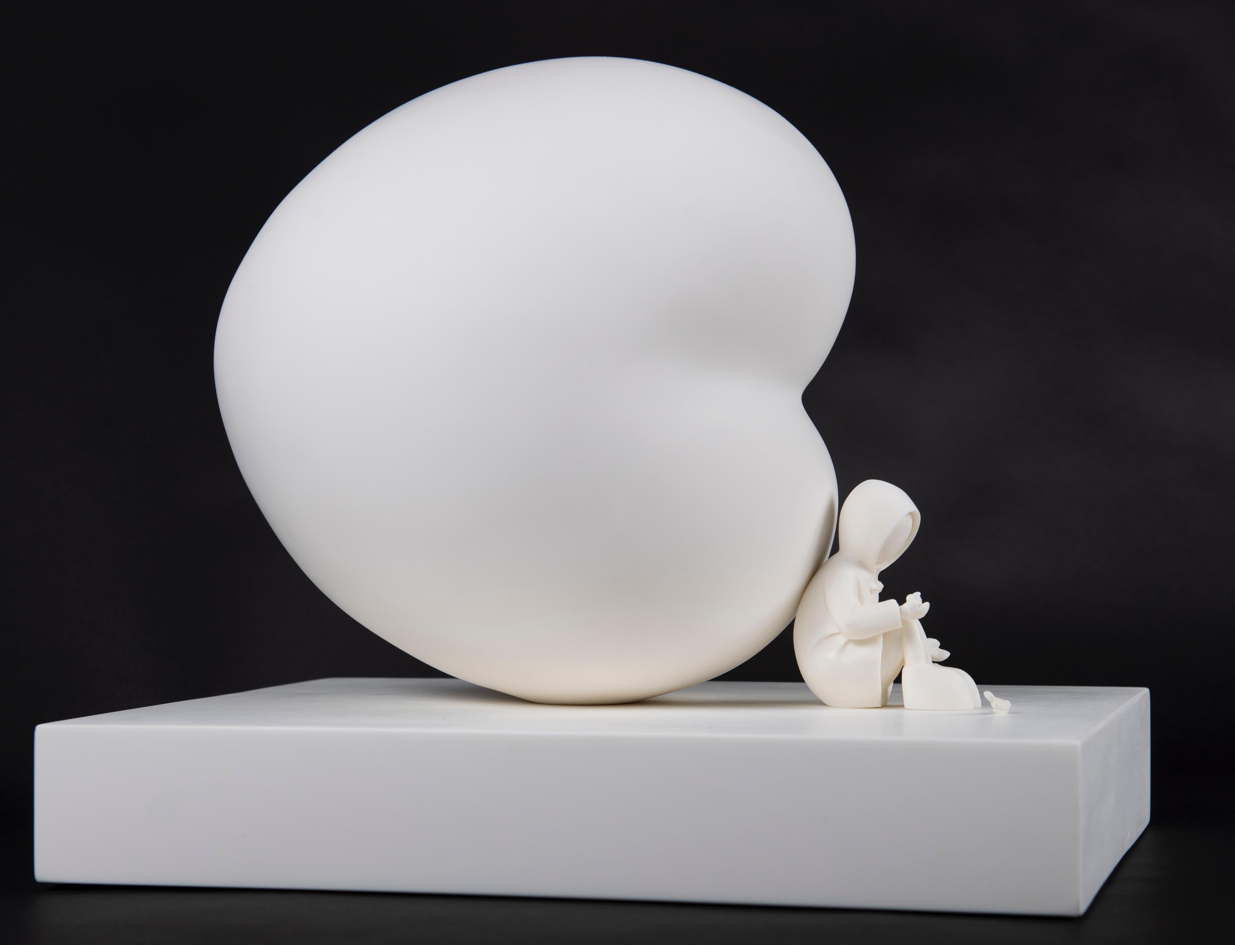 Mackenzie Thorpe Figurative Sculpture - Feeding The Birds