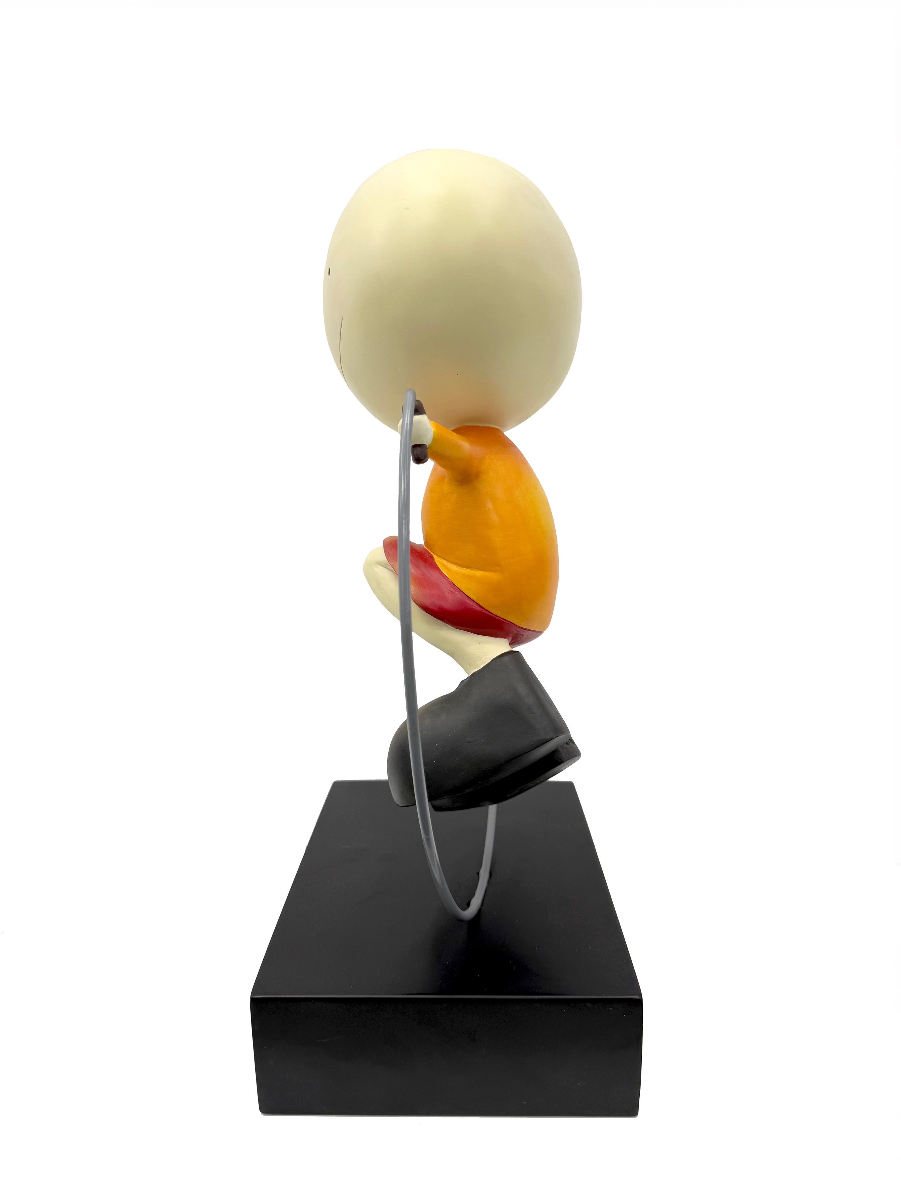 Skipping (cast resin sculpture) - Sculpture by Mackenzie Thorpe